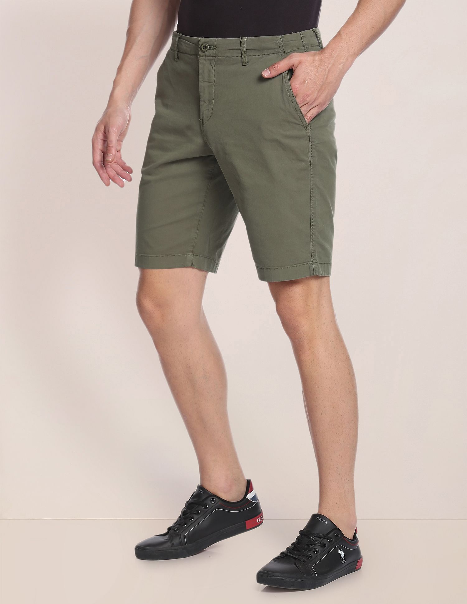 U.S. Polo Assn. Solid Slim Fit Shorts