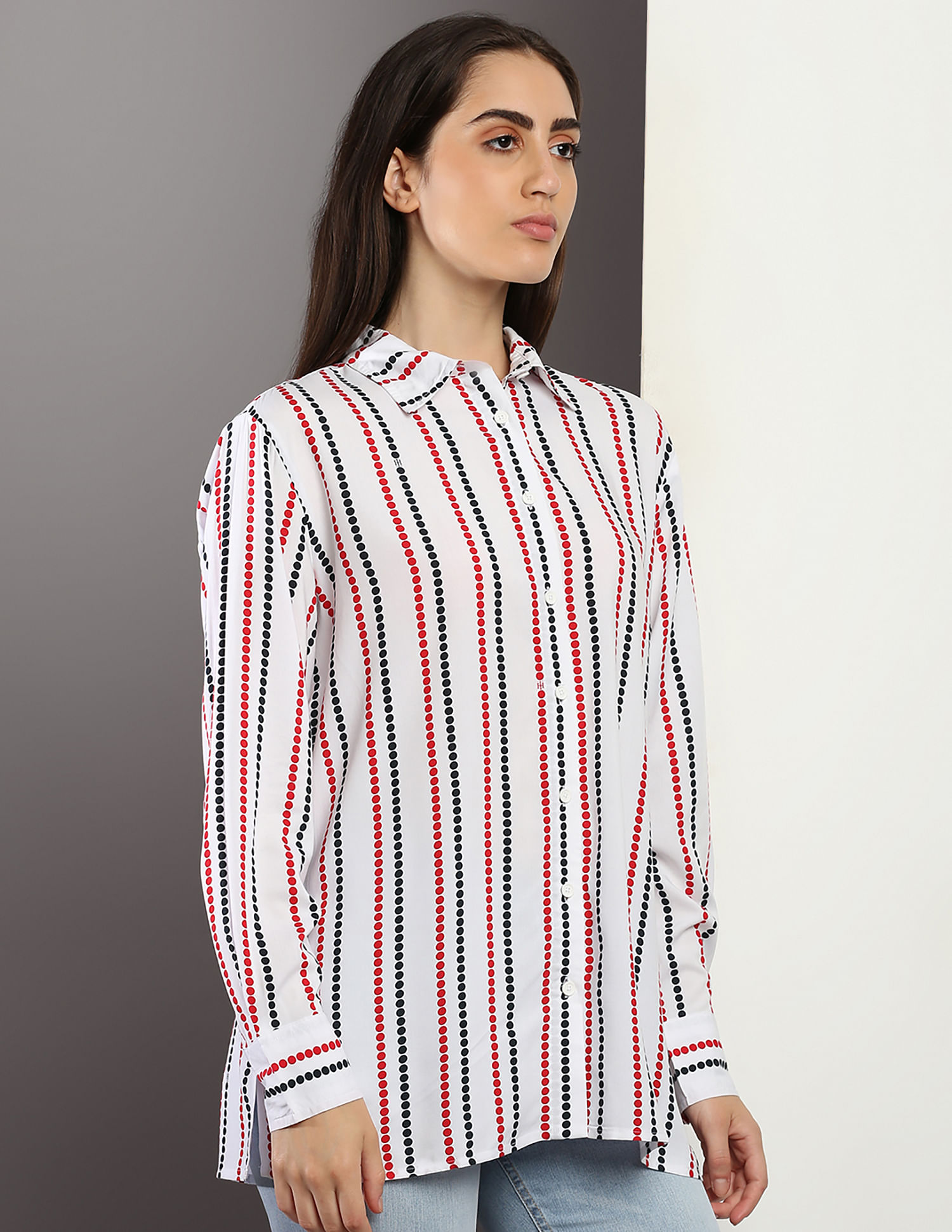 Buy Tommy Hilfiger Viscose Geometric Print Relaxed Fit Shirt