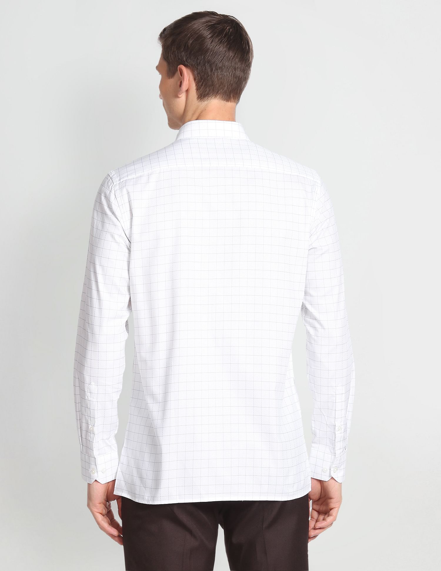 Arrow Cotton Graph Check Shirt