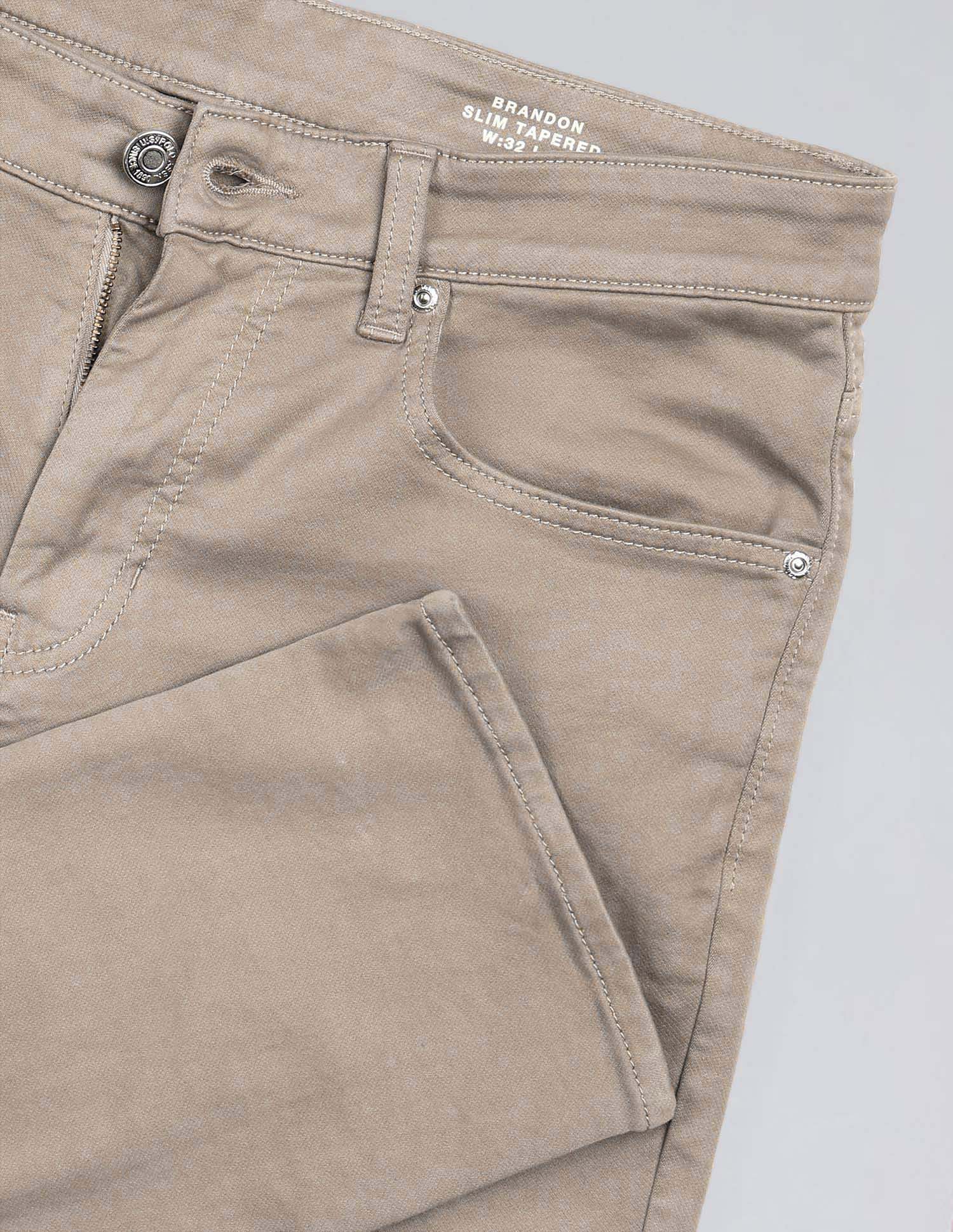U.S. Polo Assn. Denim Co. Brandon Slim Tapered Fit Brown Jeans