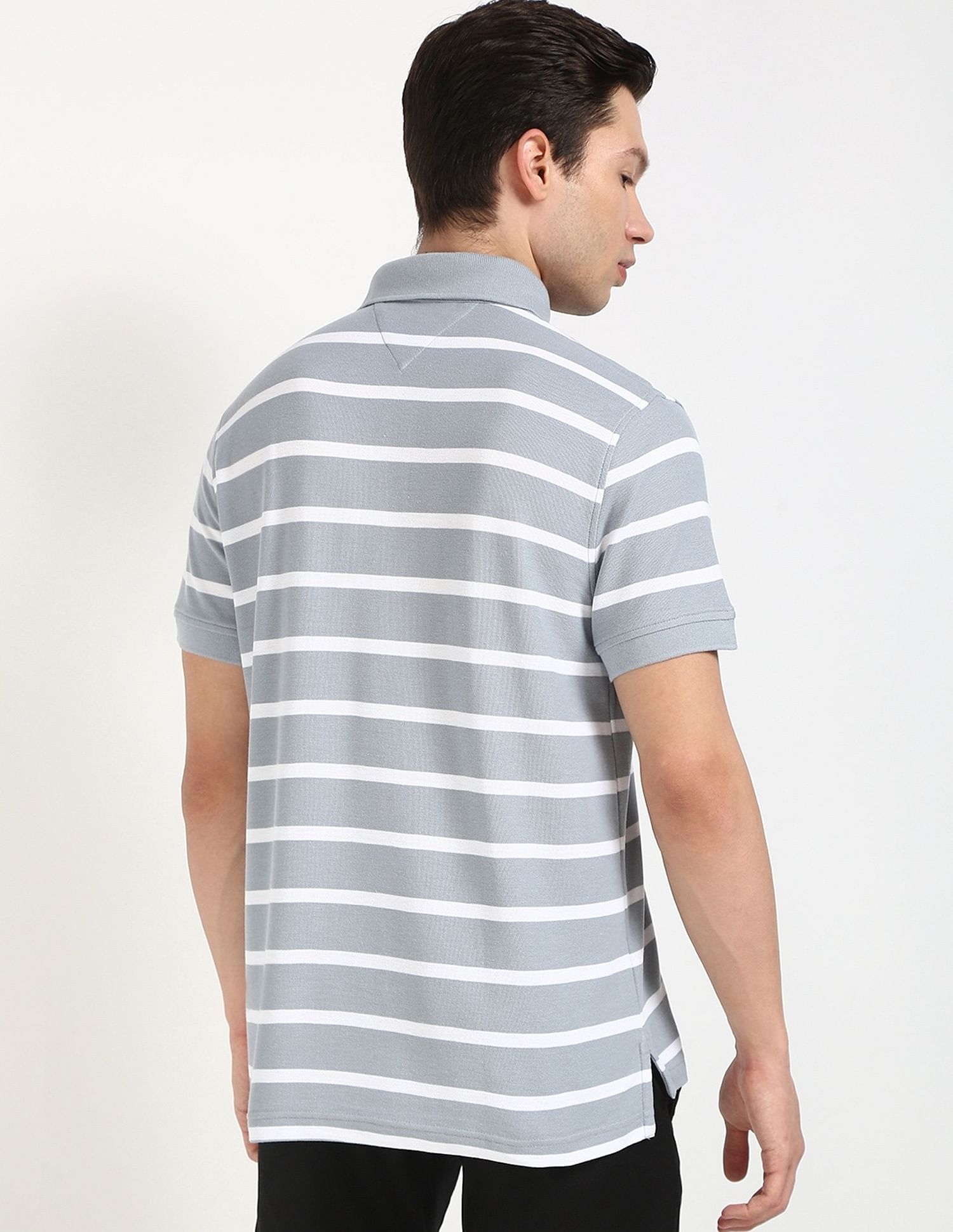 Tommy Hilfiger Striped Regular-Fit Cotton Polo Shirt