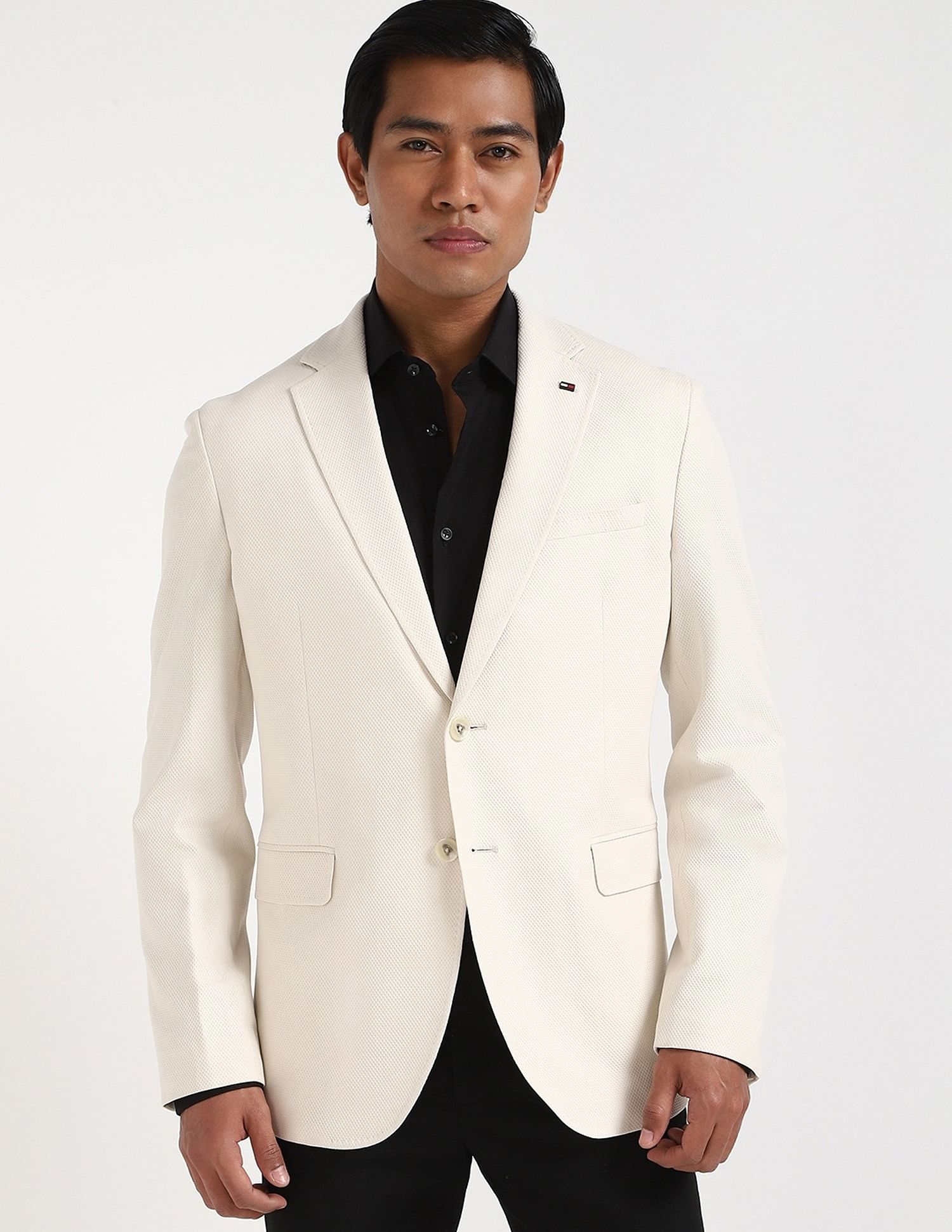 Tommy Hilfiger Self-Design Regular-Fit Nylon Blazer