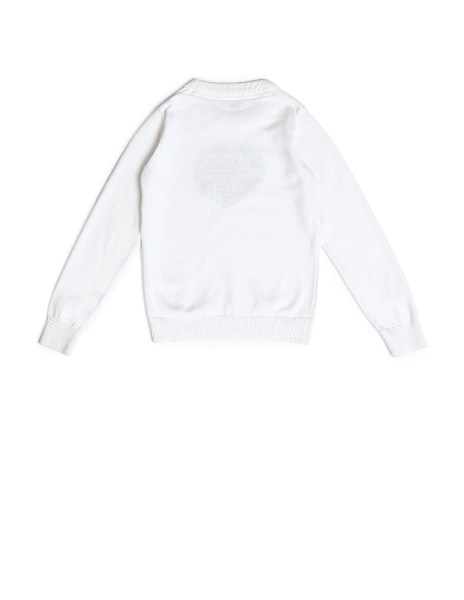 U.S. Polo Assn. Kids Girls Regular Fit Graphic Printed Sweater