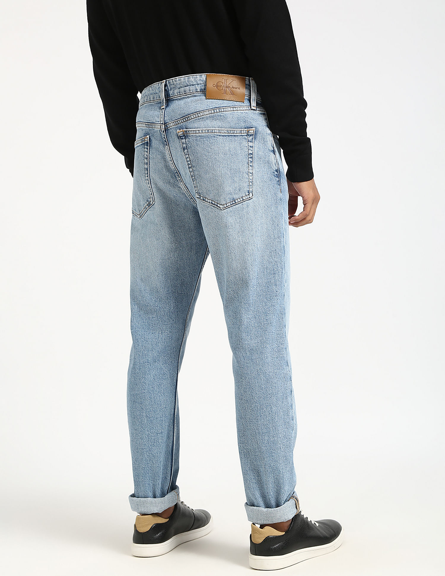 Calvin Klein Jeans Tapered Fit Mid Rise Jeans