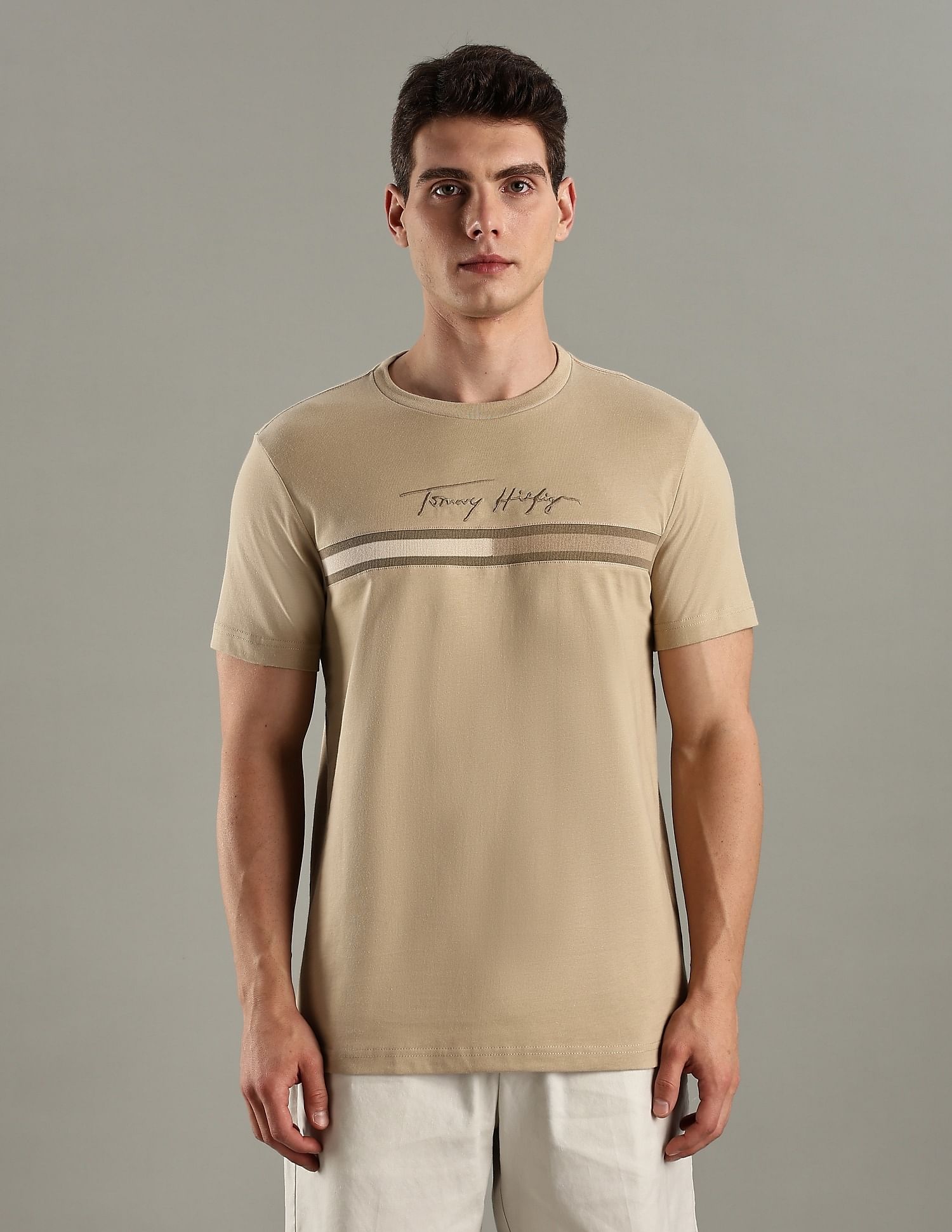 Tommy Hilfiger Logo Regular-Fit Cotton T-Shirt