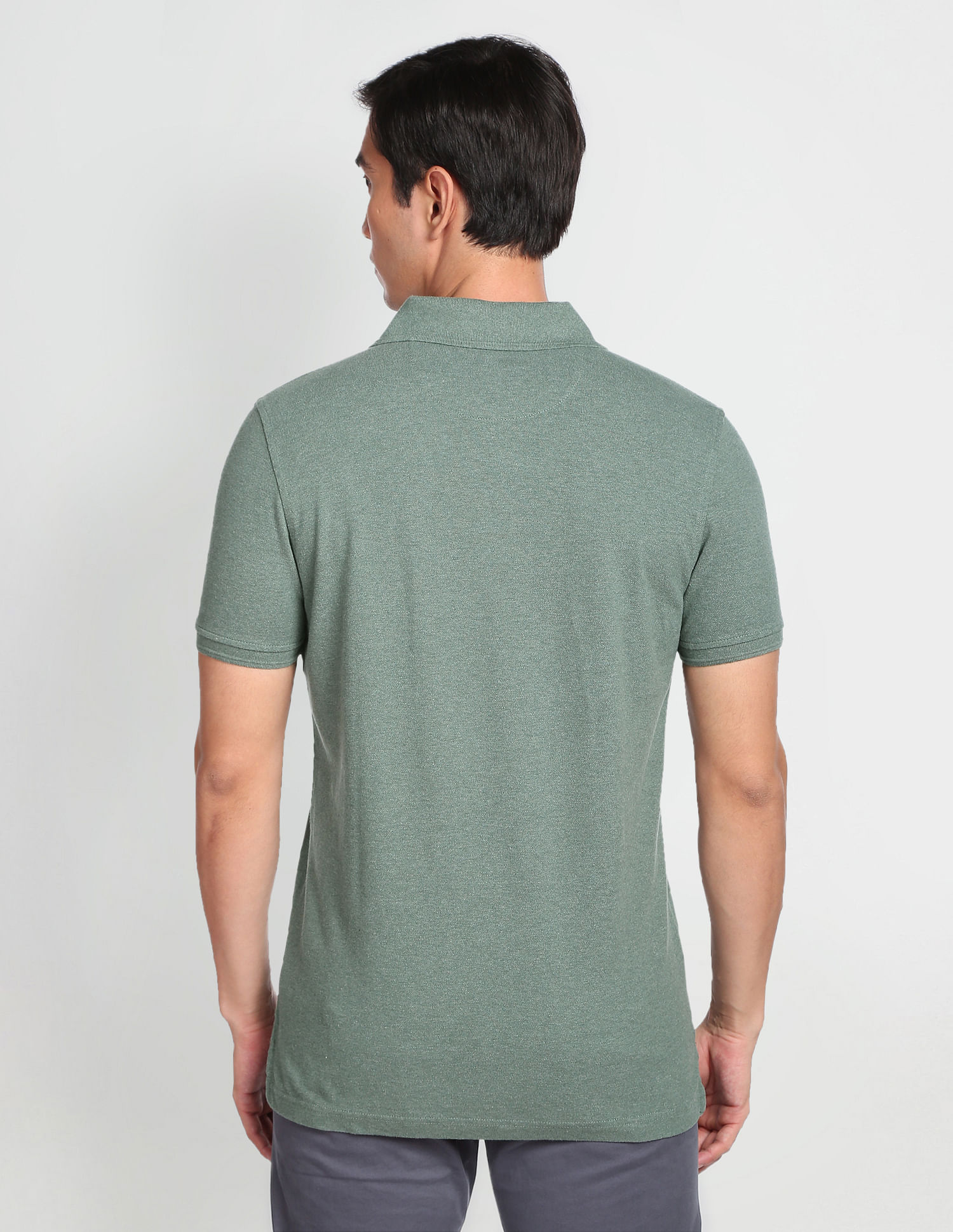 Arrow Sports Heathered Logo Polo Shirt