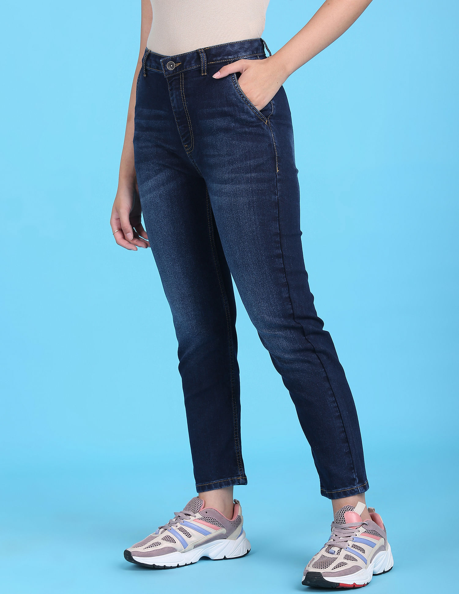 Buy Time and Tru Womens High Rise Jeggings at Ubuy India