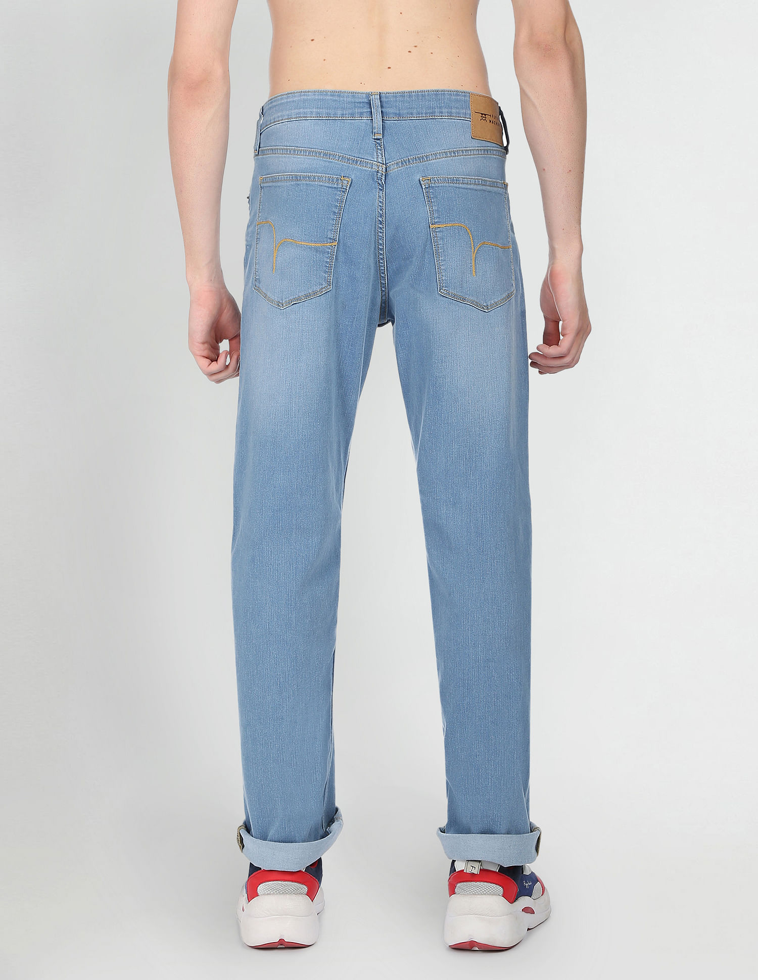 Flying Machine Stone Wash Bruce Bootcut Fit Authentic Signature Jeans