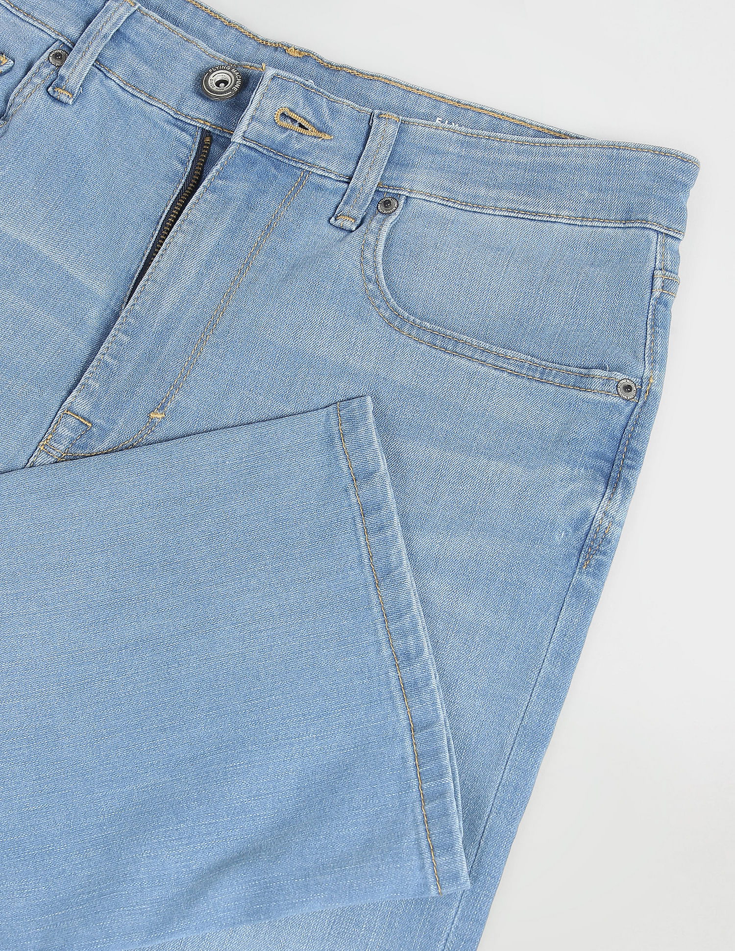 Flying Machine Stone Wash Bruce Bootcut Fit Authentic Signature Jeans