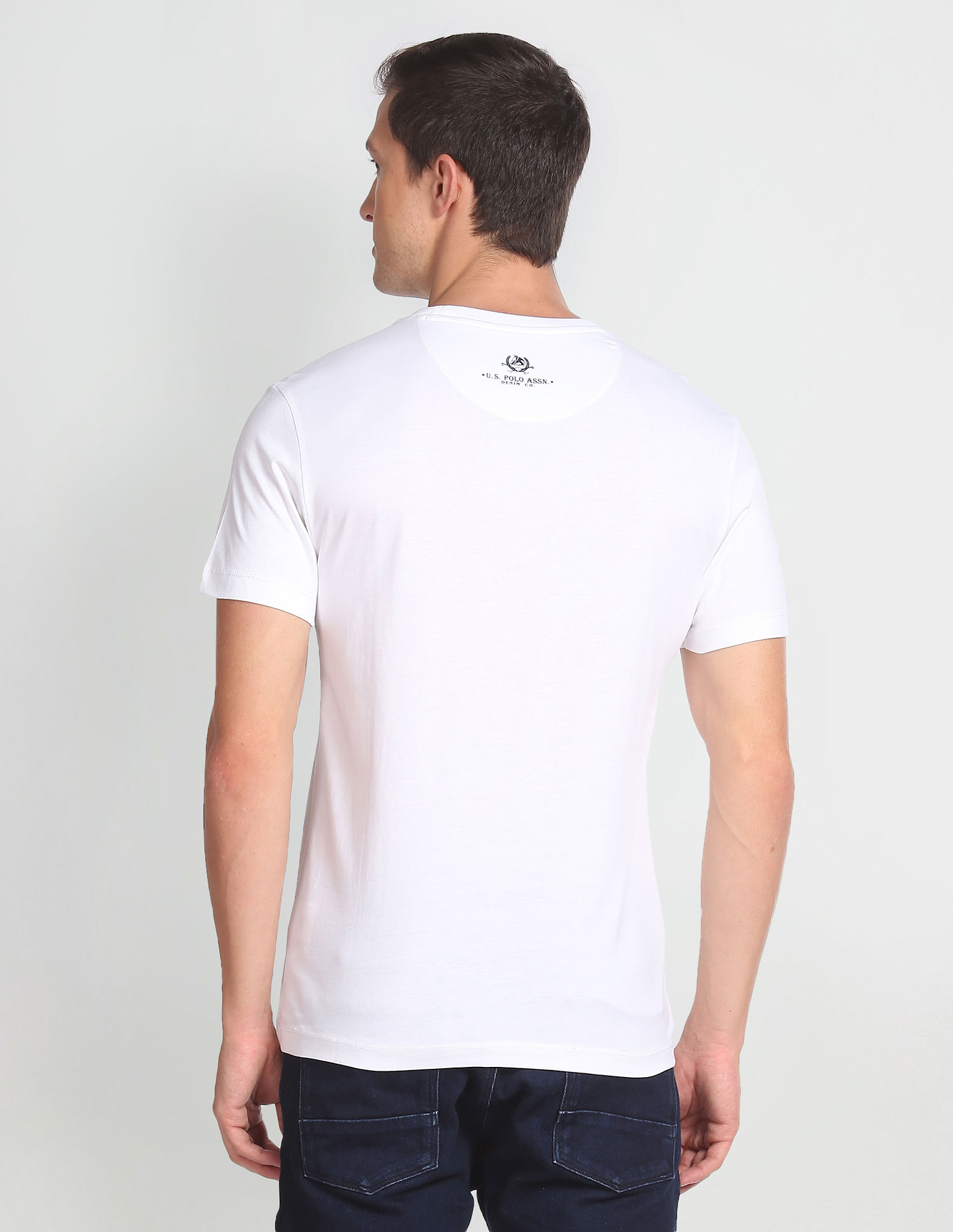 Us polo assn hotsell white t shirt