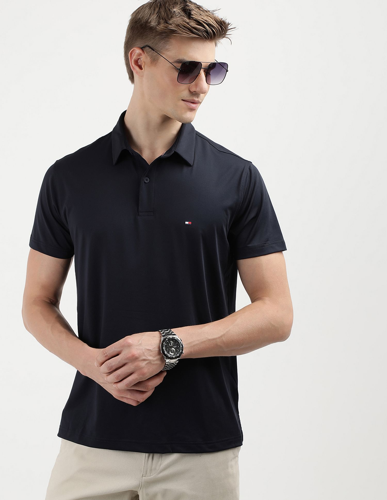 Tommy Hilfiger Short Sleeve Solid Polo Shirt