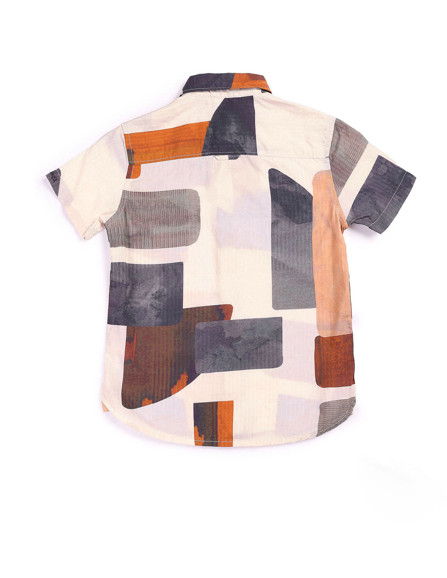 U.S. Polo Assn. Kids Boys Regular Fit Abstract Printed Shirt