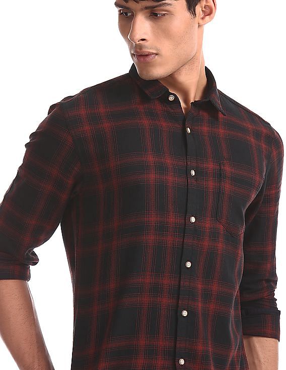 Flying Machine Regular Fit Check Shirt
