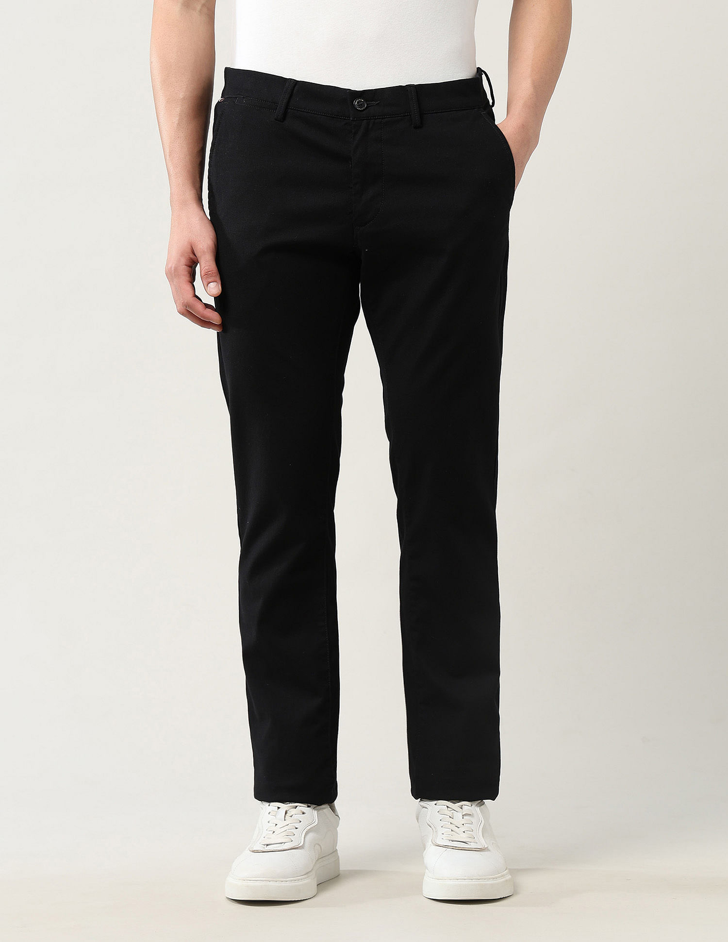 Arrow Sport Solid Dobby Trousers