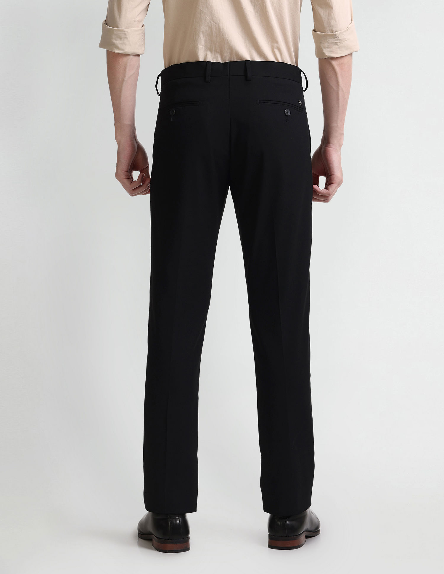 Arrow Mid Rise Slim Fit Trousers