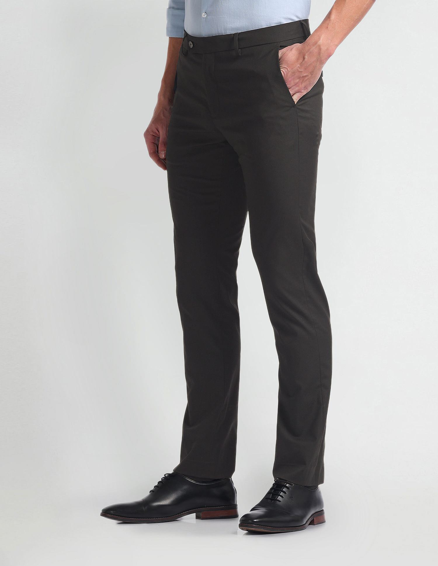 Arrow Slim Fit Smart Flex Trousers