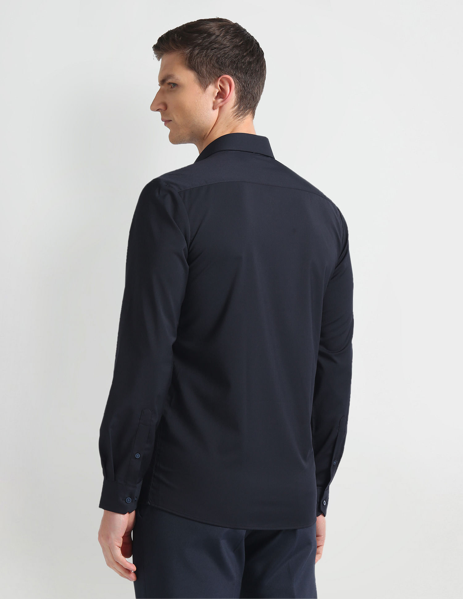 Arrow Newyork Brooklyn Super Slim Solid Shirt