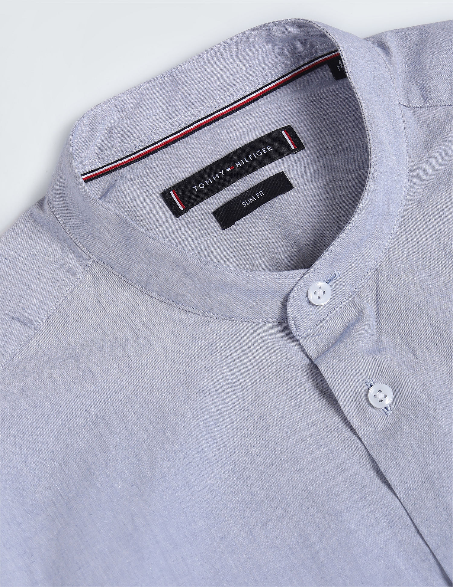 Tommy Hilfiger Mandarin Collar Dobby Shirt