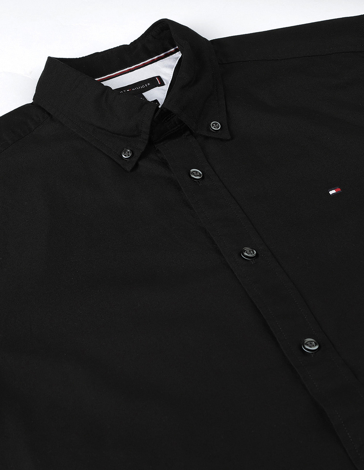 Tommy Hilfiger Oxford Regular Fit Solid Stretch Shirt