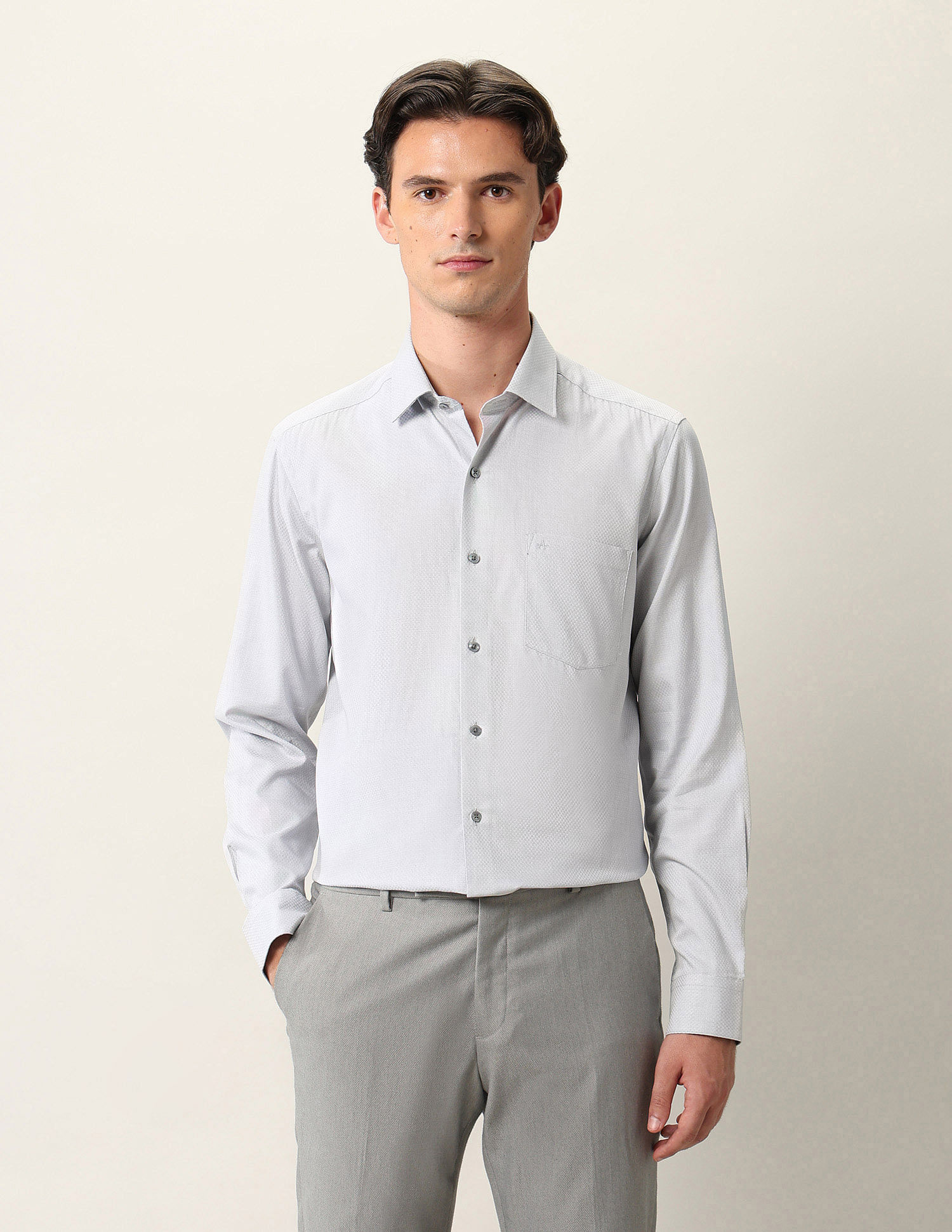 Arrow Manhattan Slim Fit Pure Cotton Ceremonial Shirt