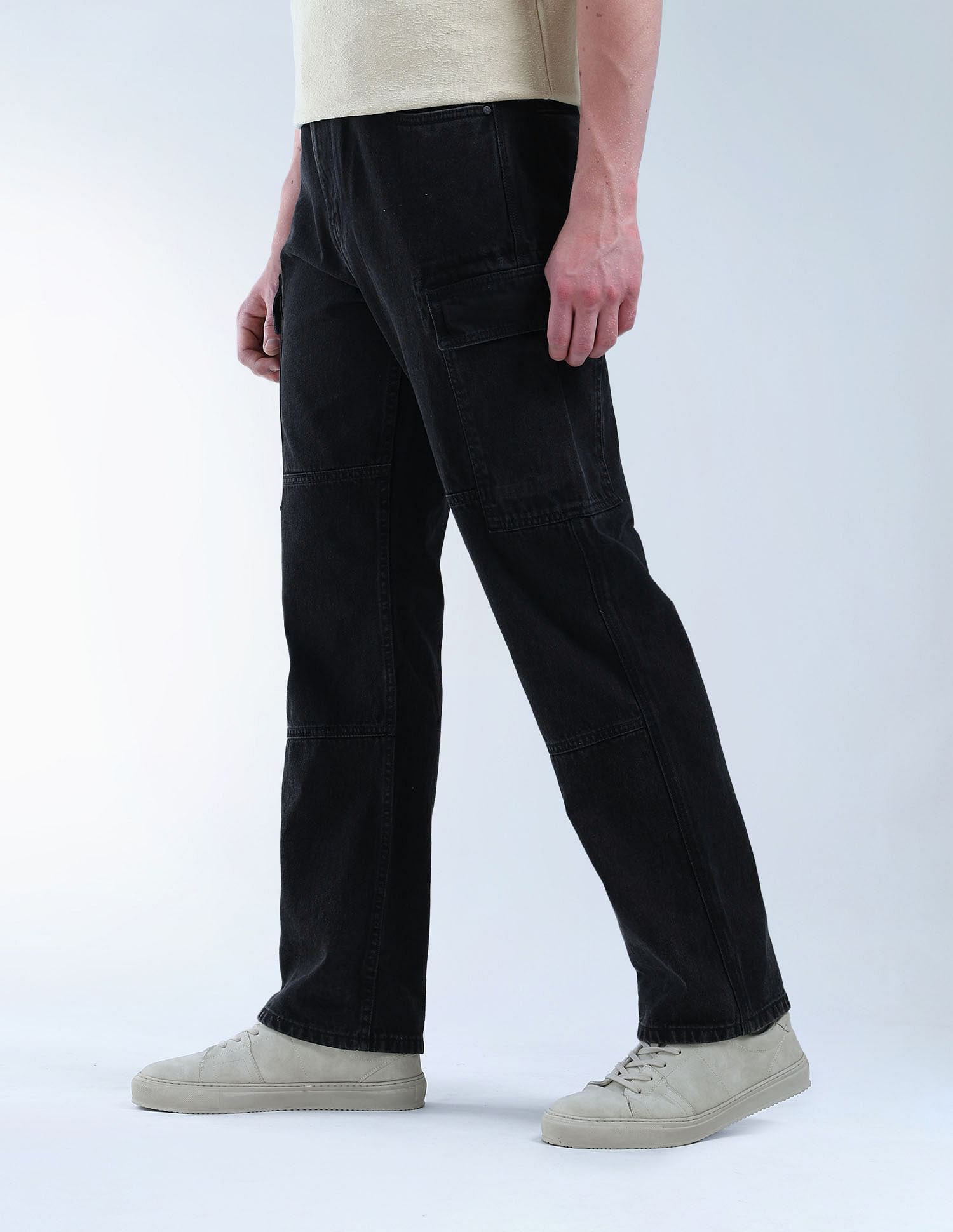 Flying Machine Cobain Loose Fit Max Cargo Jeans