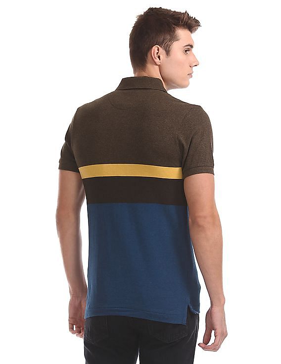 U.S. Polo Assn. Striped Pique Polo Shirt