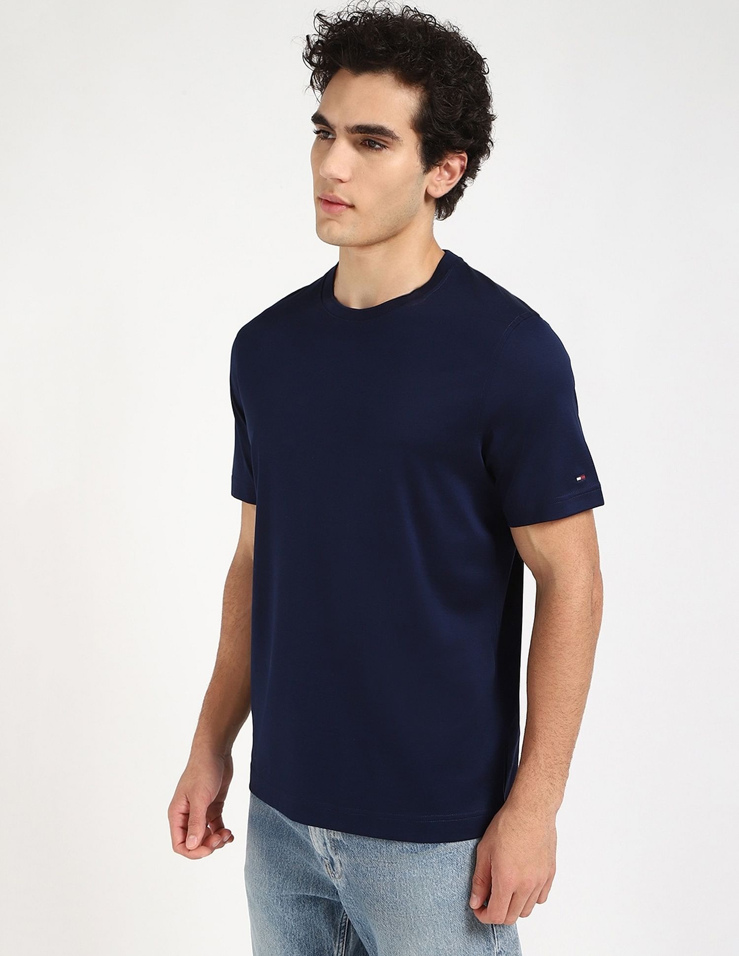 Tommy Hilfiger Solid Regular-Fit Cotton T-Shirt