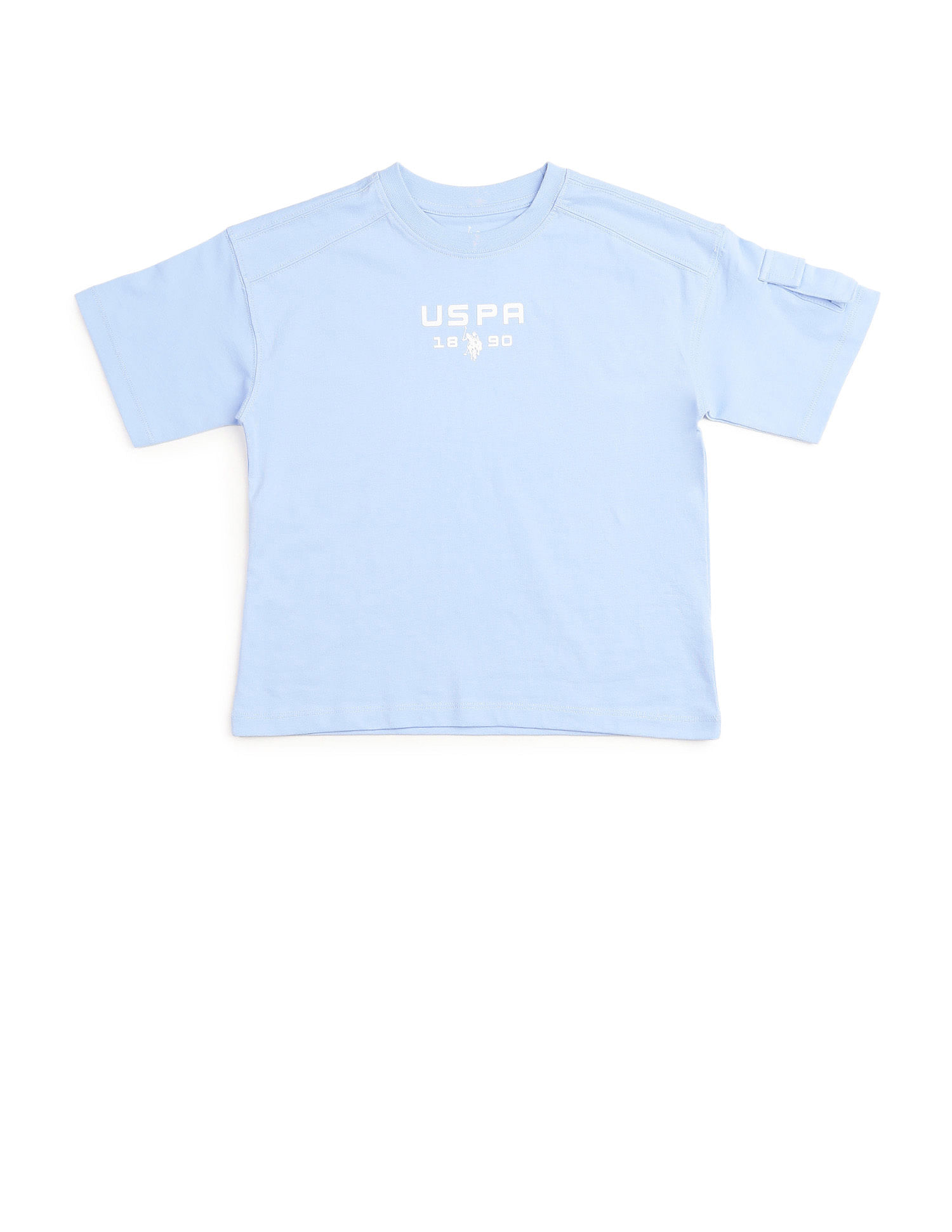 U.S. Polo Assn. Kids Boys Regular Fit Solid T-Shirt