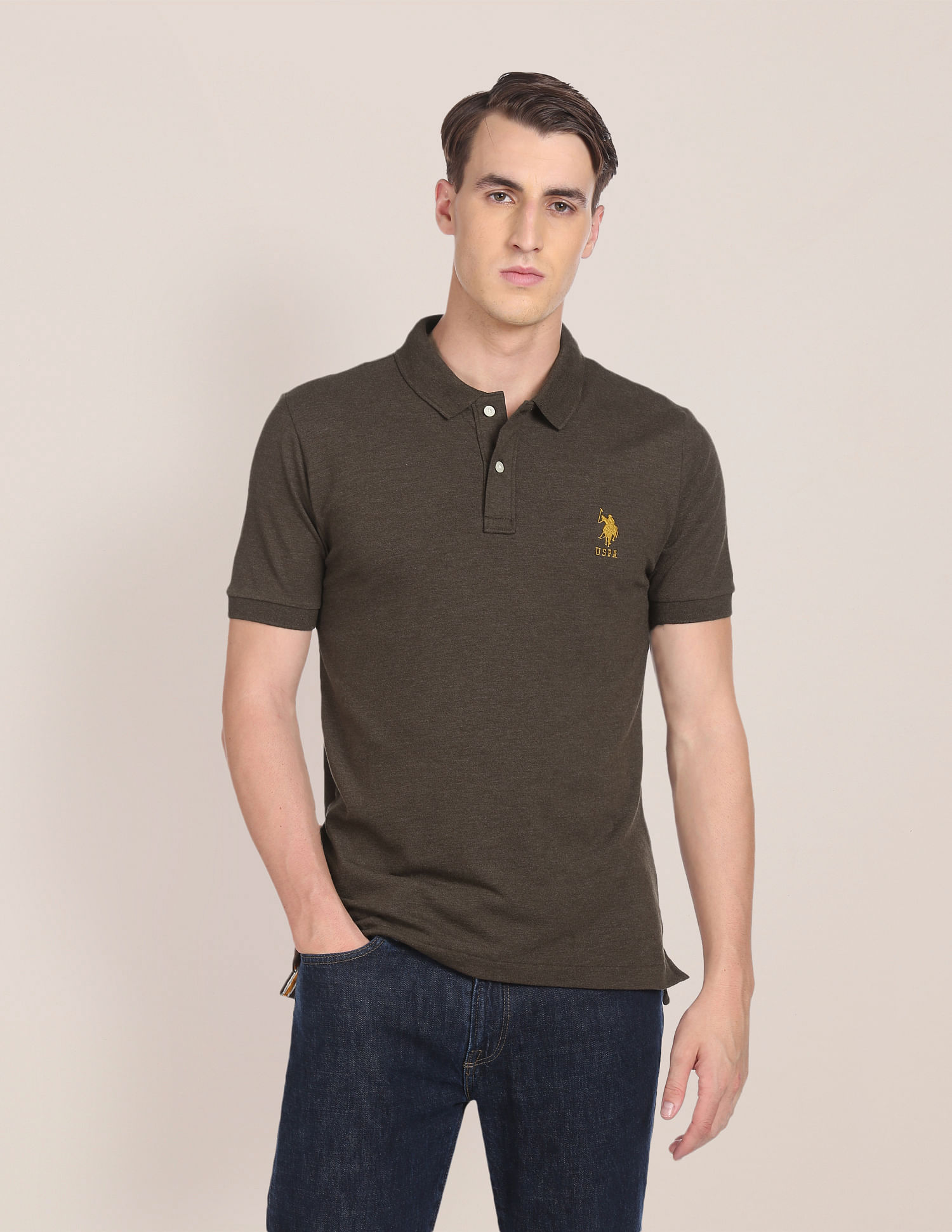 U.S. Polo Assn. Solid Pique Knit Polo Shirt