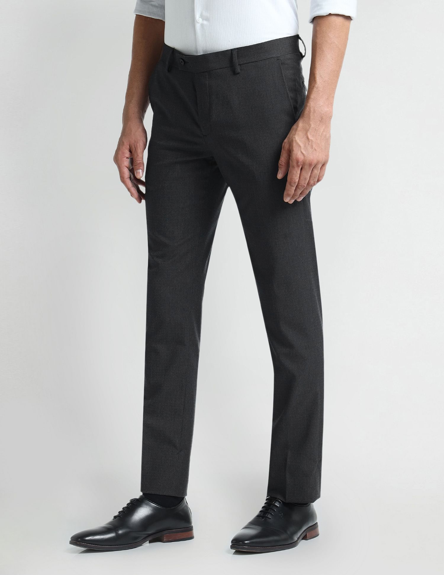 Arrow Mid Rise Tapered Fit Trousers