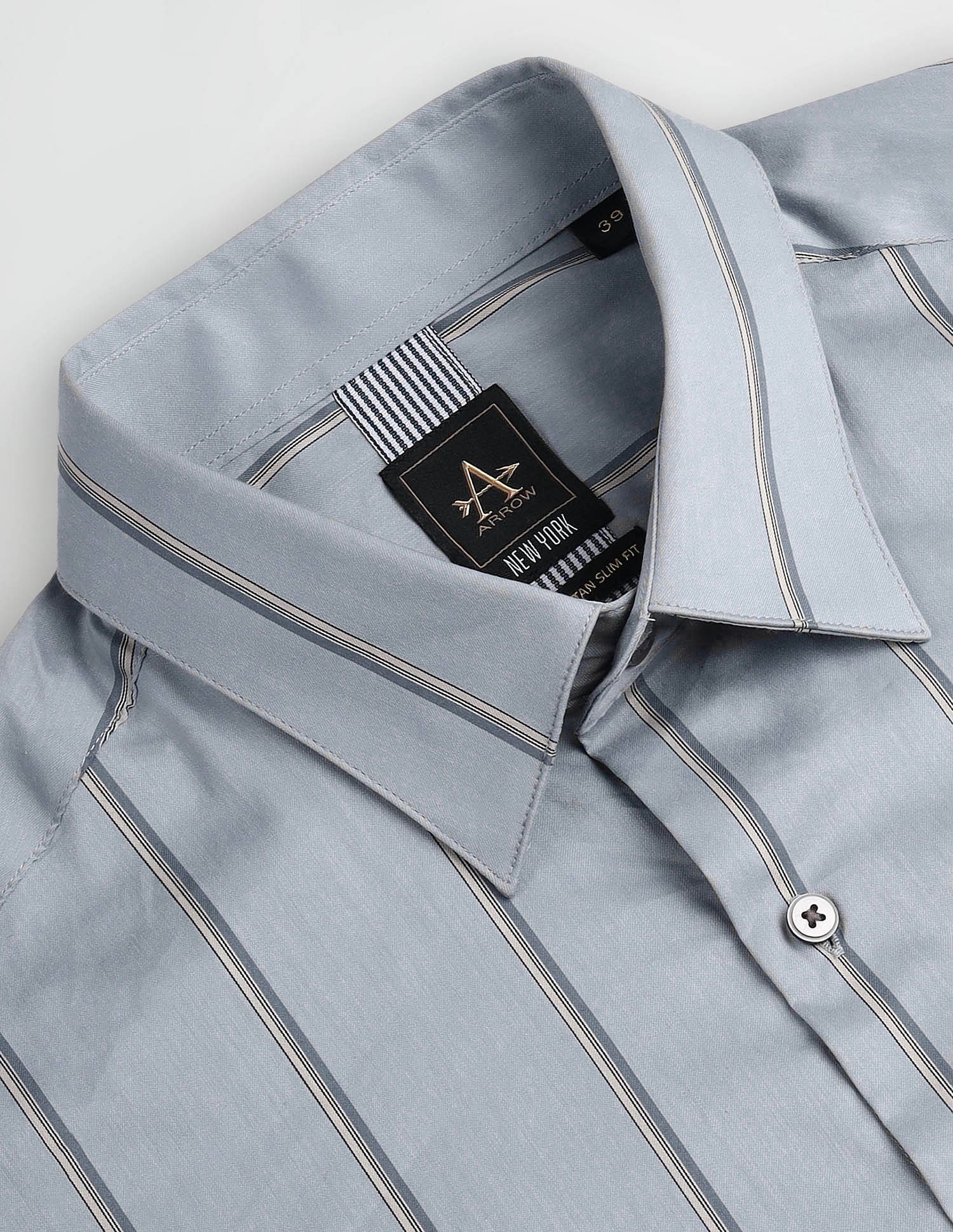 Arrow Newyork Vertical Stripe Slim Fit Shirt