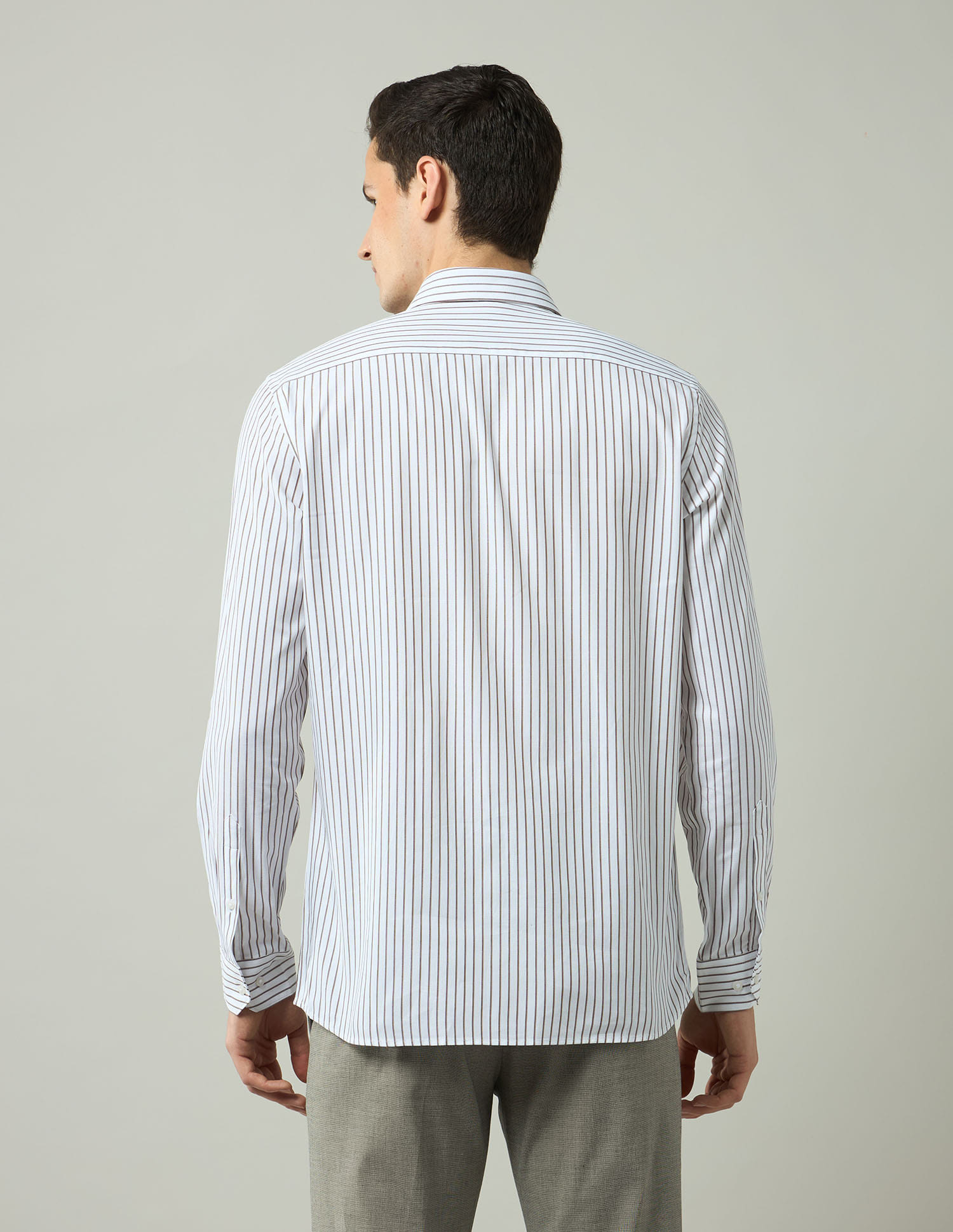 Buy Arrow Vertical Striped Pure Cotton Shirt - NNNOW.com