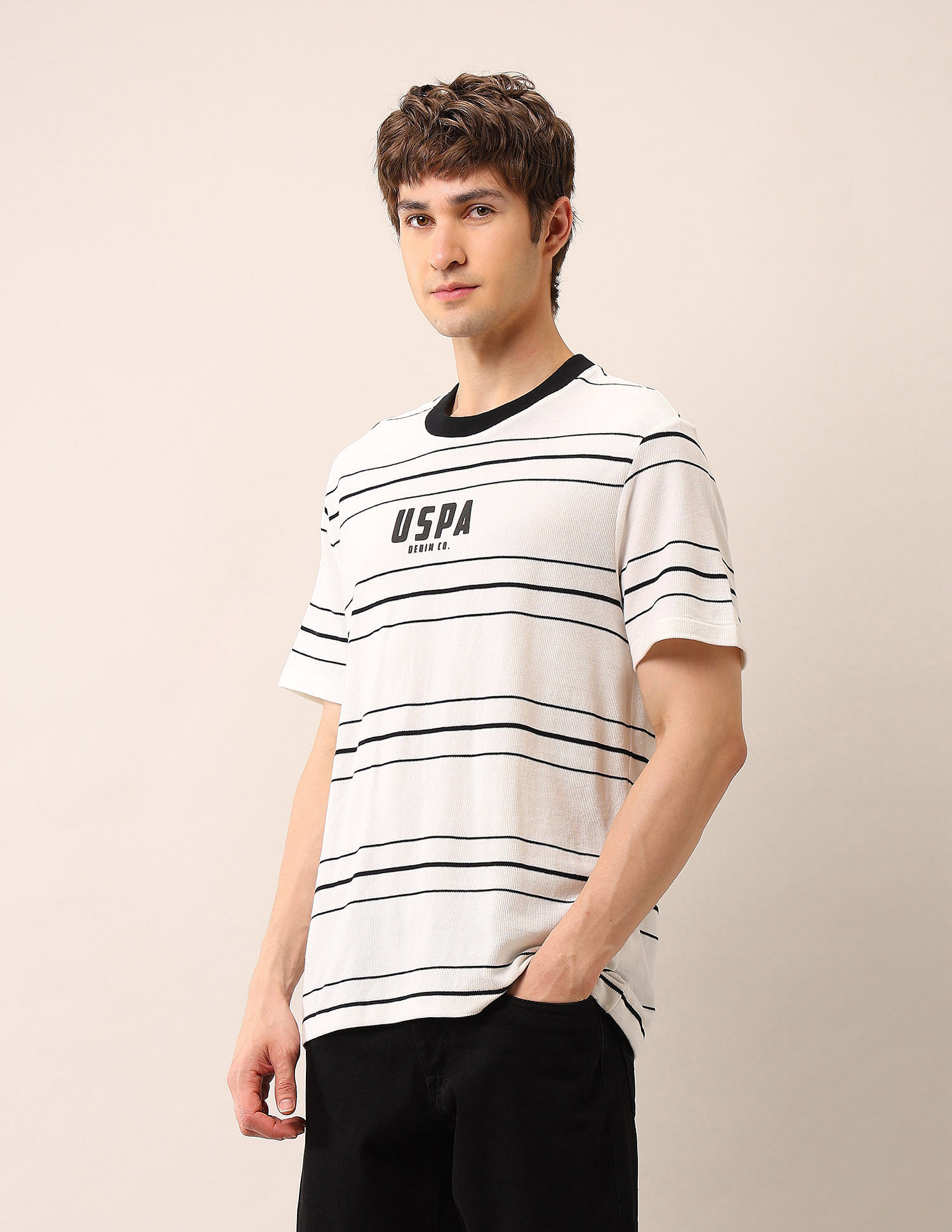 U.S. Polo Assn. Denim Co. Relaxed Fit Pure Cotton T-Shirt