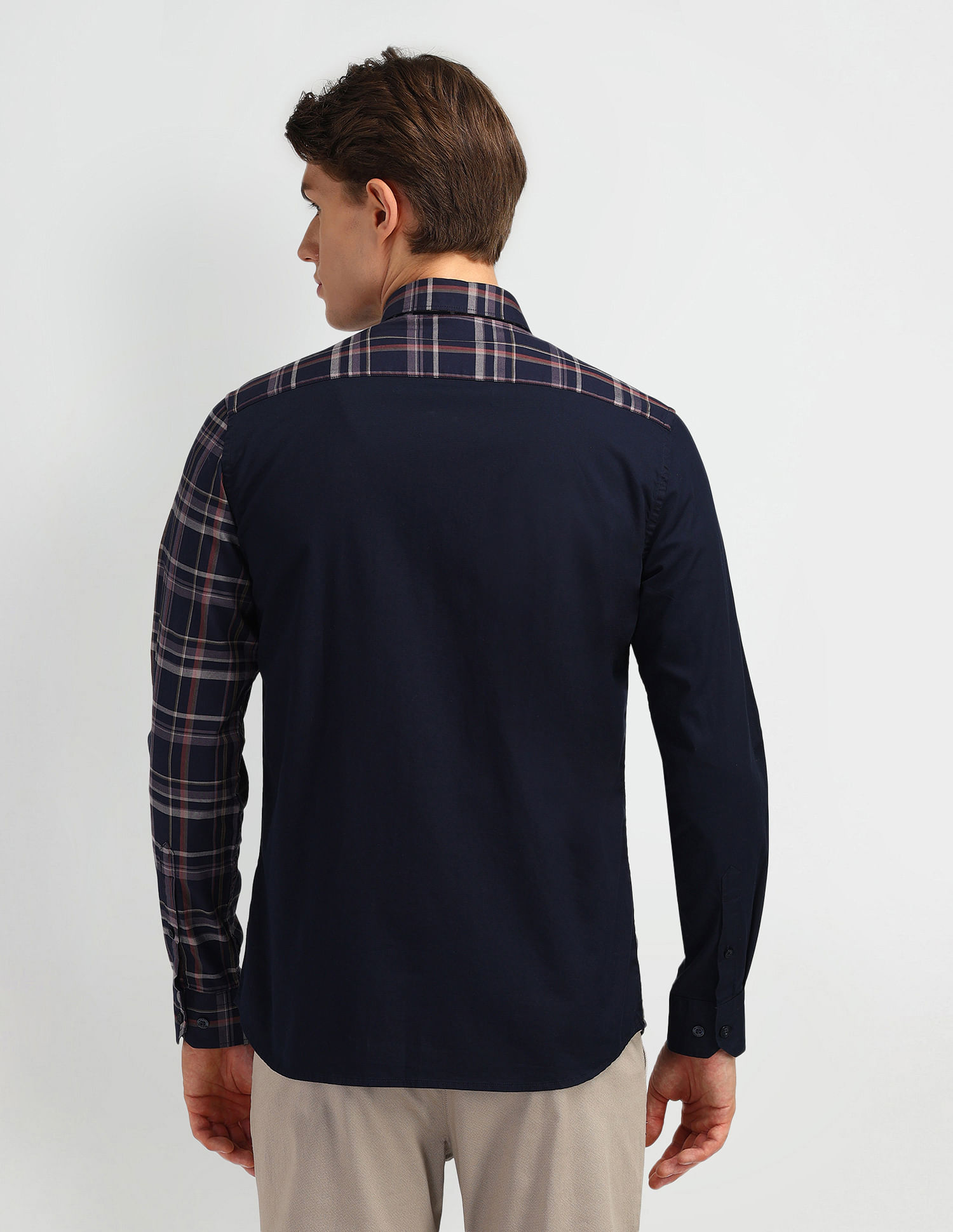 Arrow Sport Manhattan Slim Fit Tartan Checked Shirt
