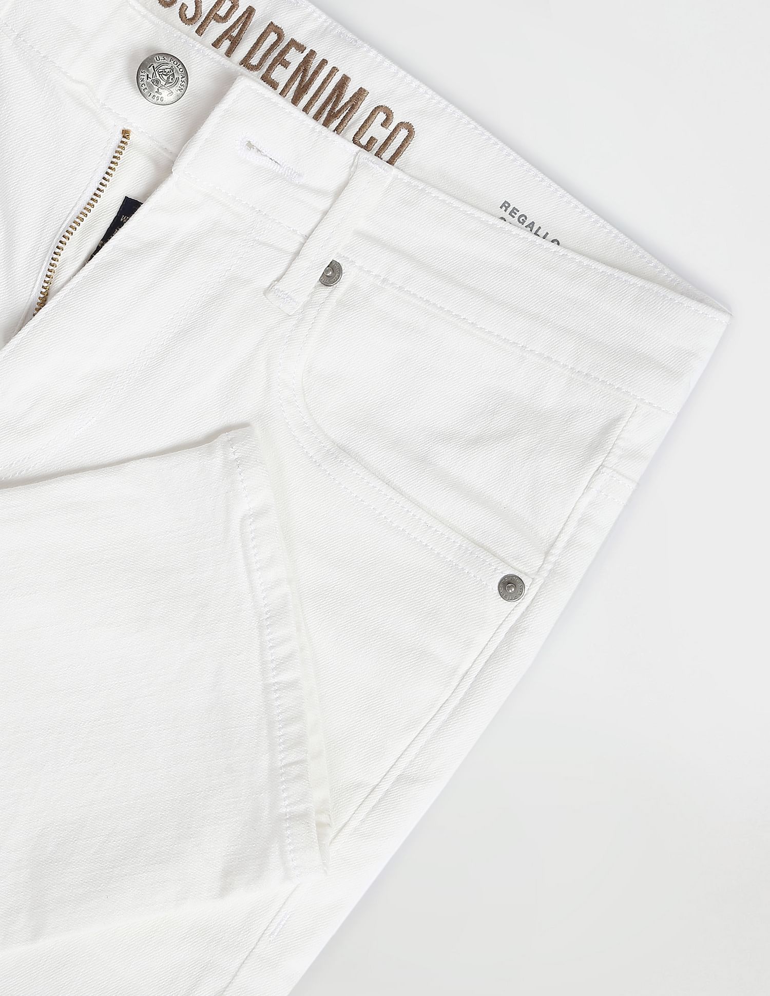 U.S. Polo Assn. Denim Co. Regallo Skinny Fit White Jeans