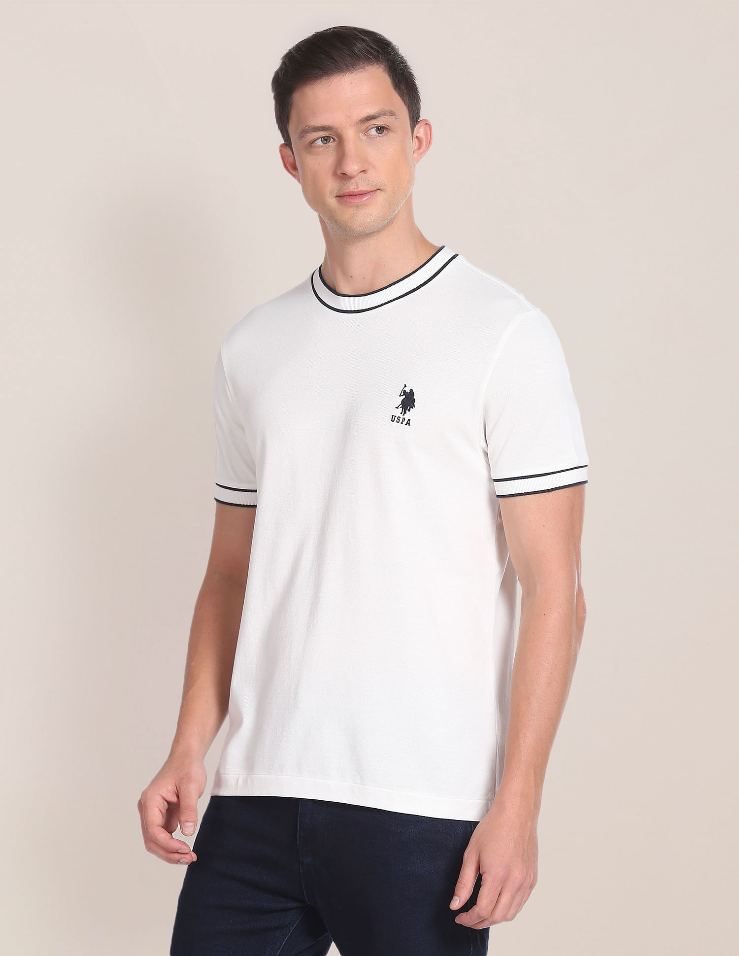 U.S. Polo Assn. Cotton Solid T-Shirt
