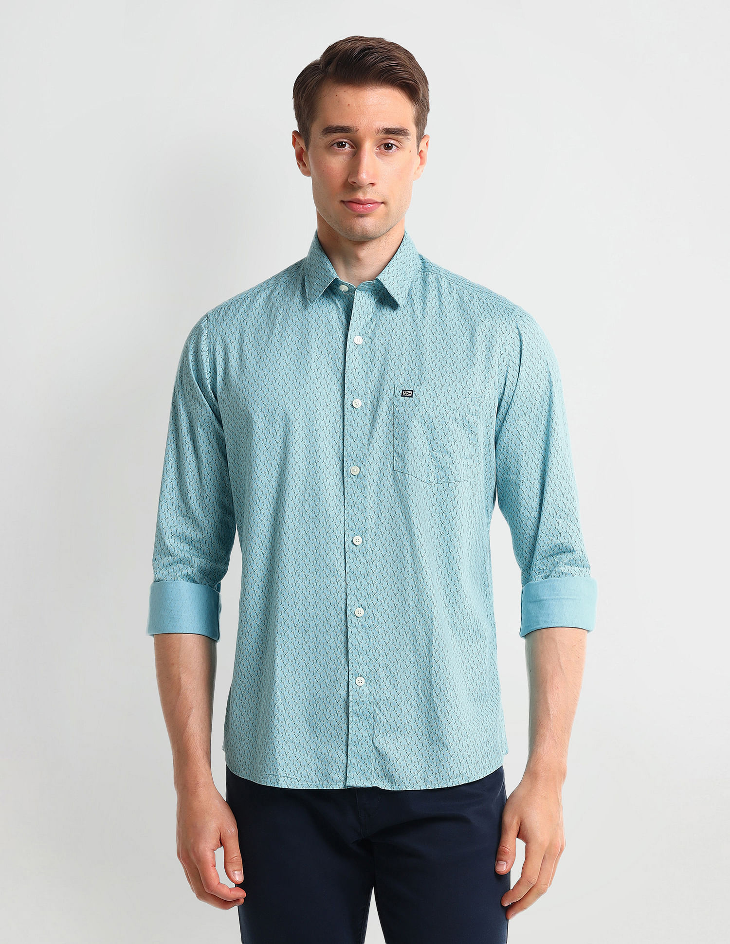 Arrow Sport Manhattan Slim Fit Cotton Shirt