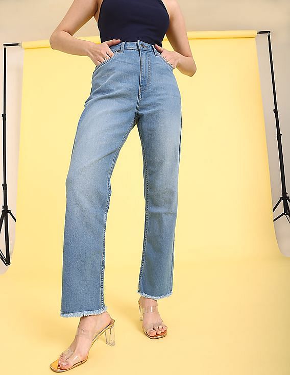 Buy Flying Machine Women Mid Rise Bootcut Fit Jeans - NNNOW.com