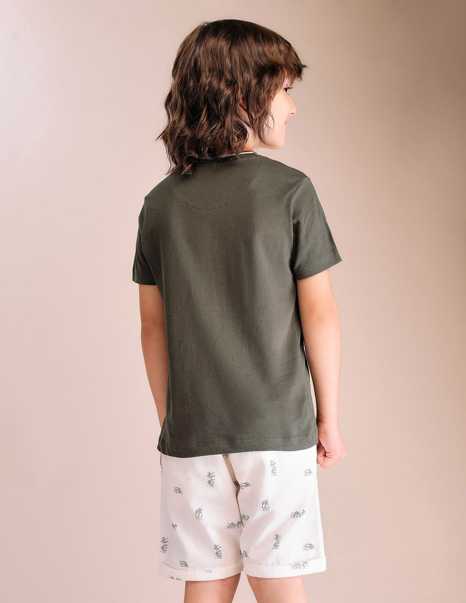 U.S. Polo Assn. Kids Boys Regular Fit Pure Cotton T-Shirt