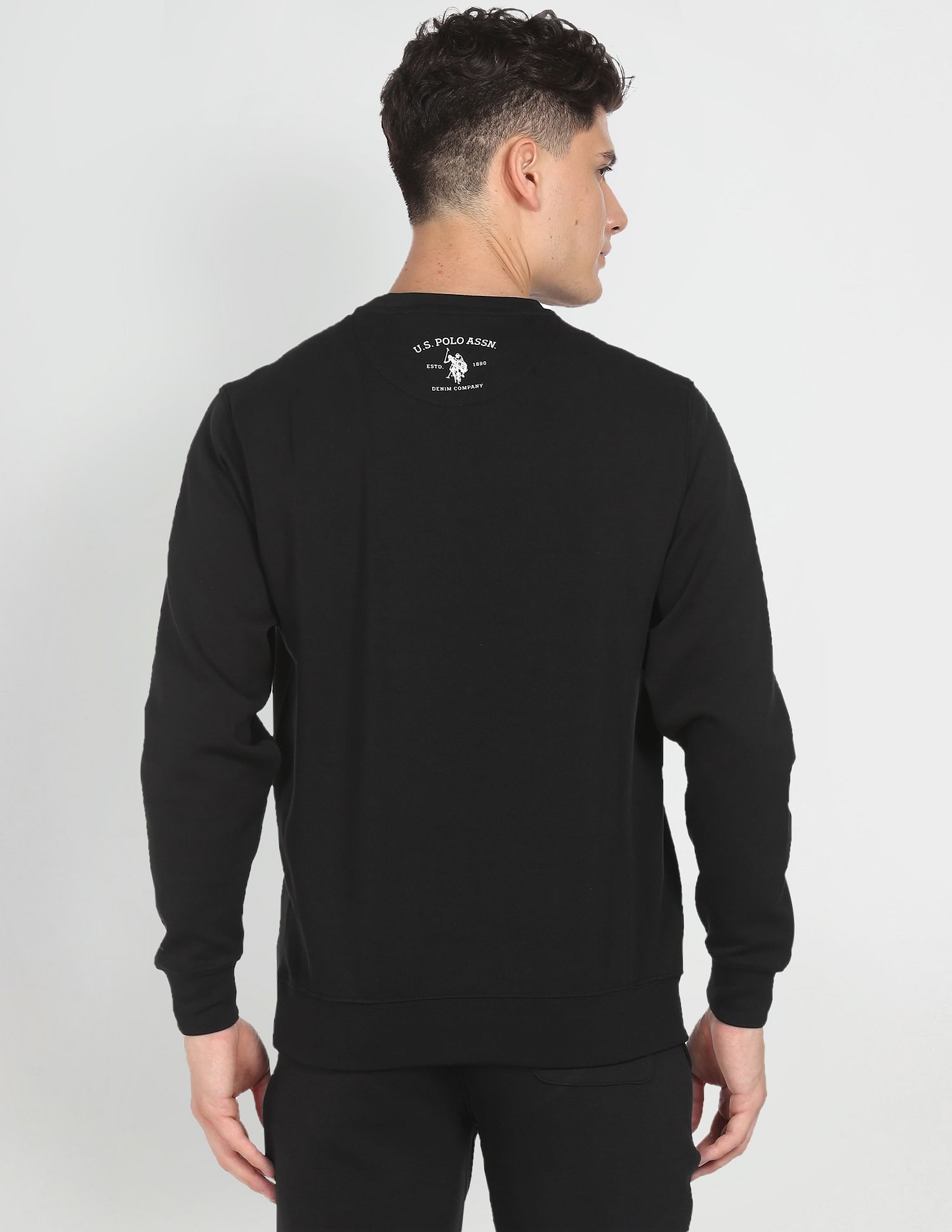 Buy U.S. Polo Assn. Denim Co. Metallic Logo Ribbed Neck