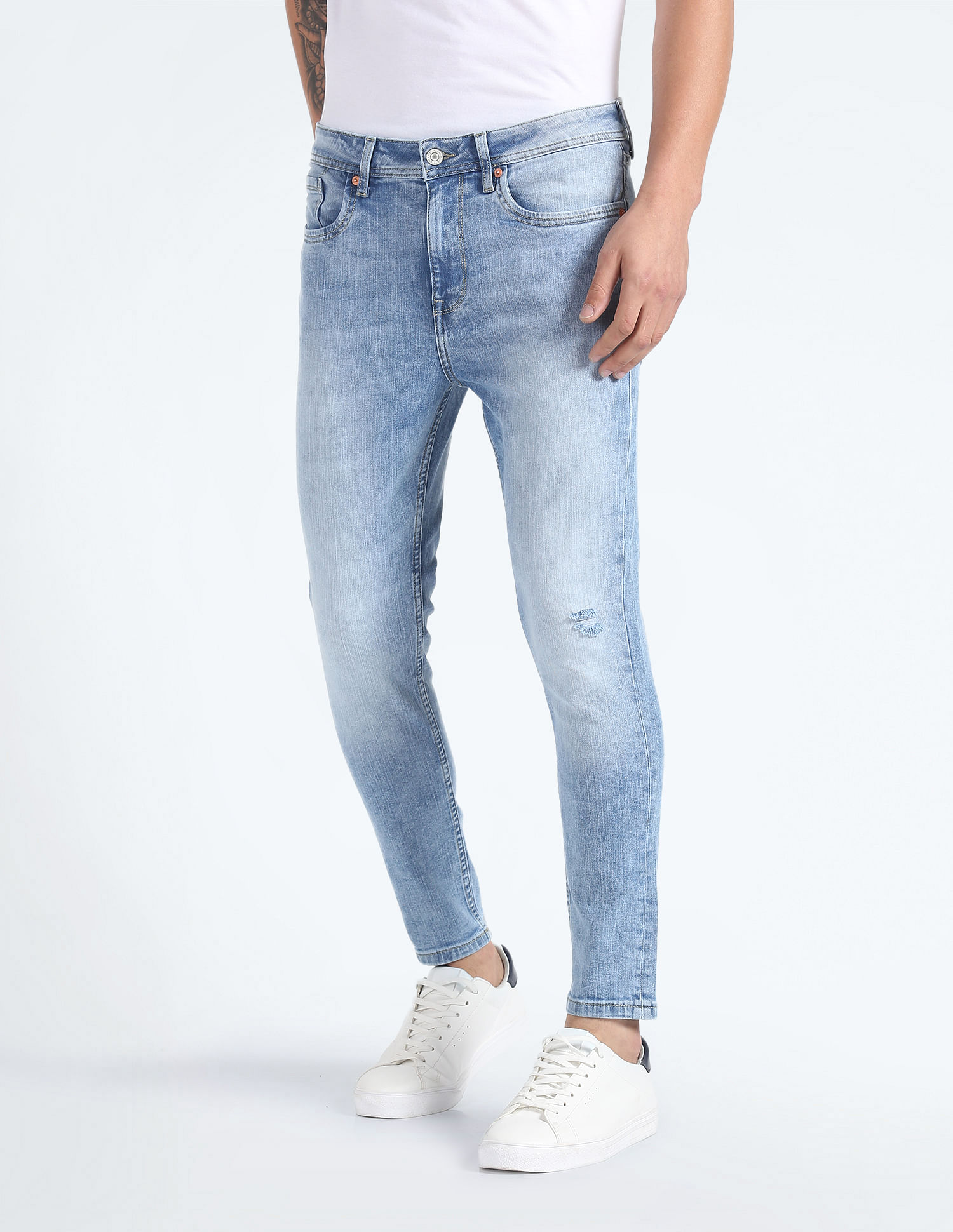 Flying Machine Morrison Skinny Cropped Jeans