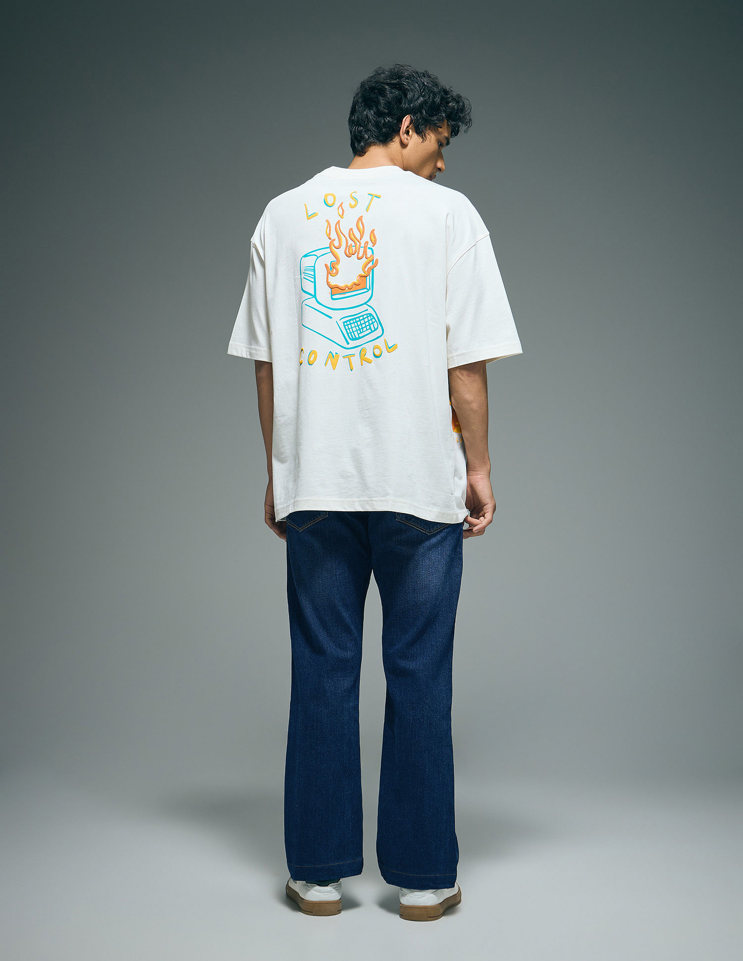Flying Machine Bruce Bootcut Fit Mid Rise Jeans