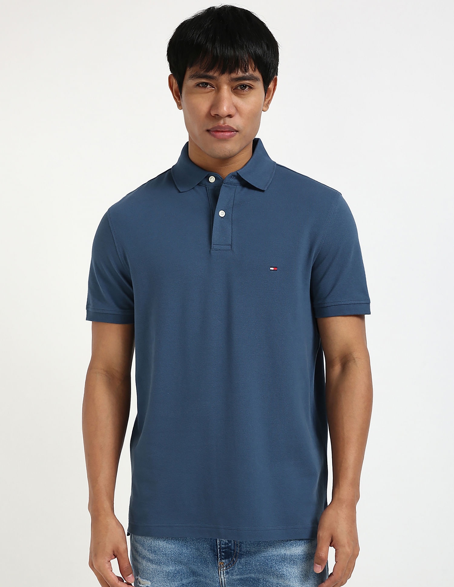 Tommy Hilfiger Solid Regular Fit Polo Shirt