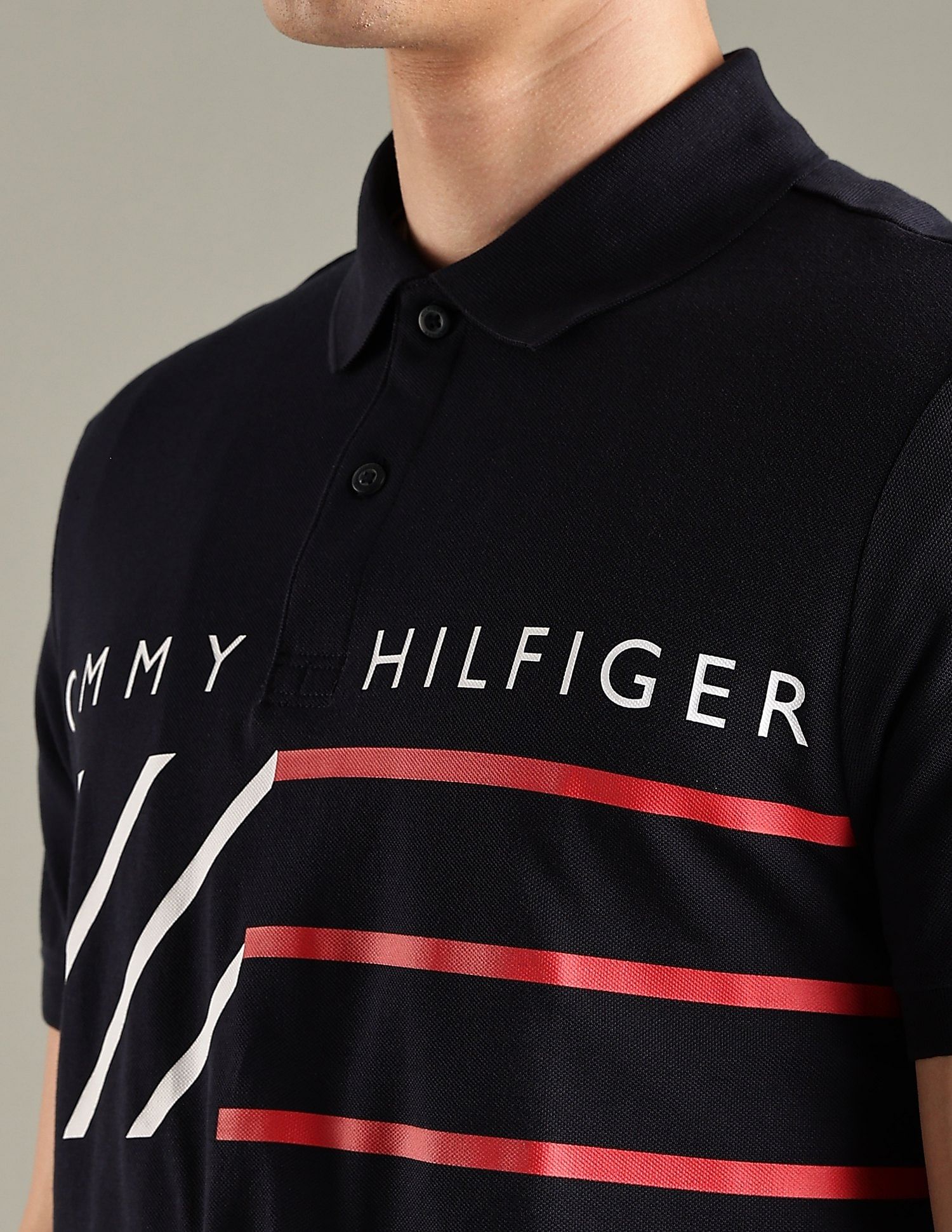Tommy Hilfiger Logo Regular-Fit Cotton Polo Shirt
