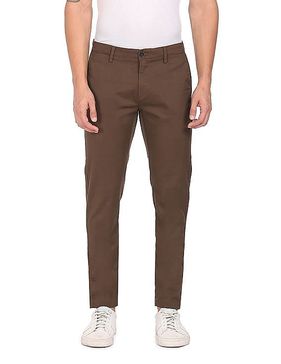 U.S. Polo Assn. Austin Tapered Fit Solid Trousers