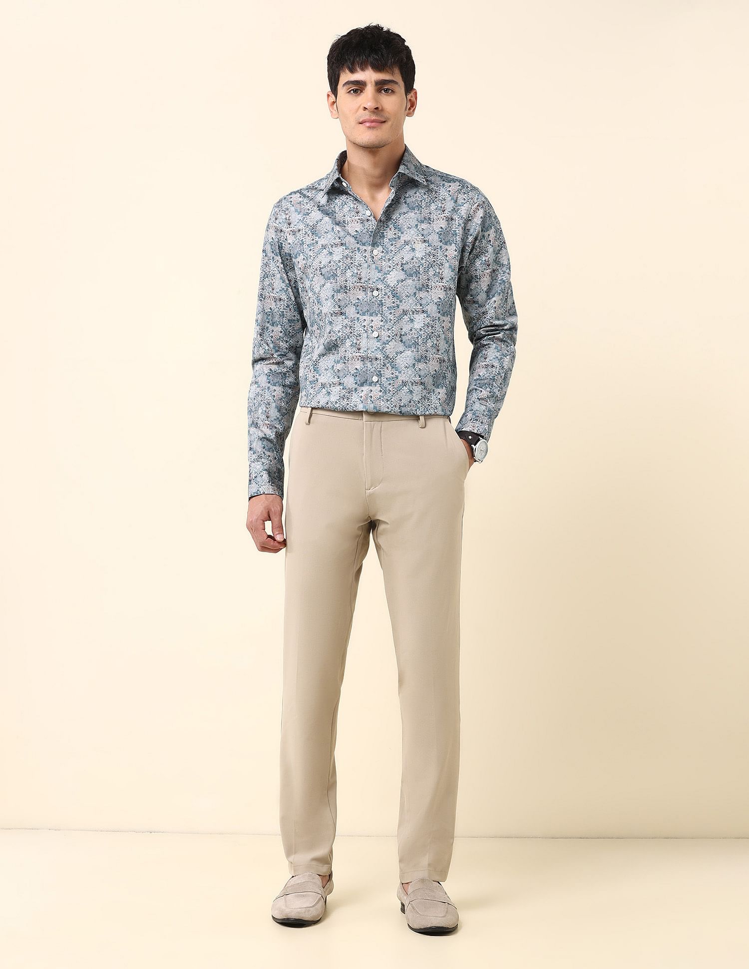 U.S. Polo Assn. All Over Printed Tailored Fit Shirt