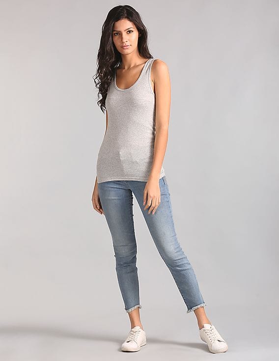 Buy GAP Women Grey Modern Tank Top - NNNOW.com