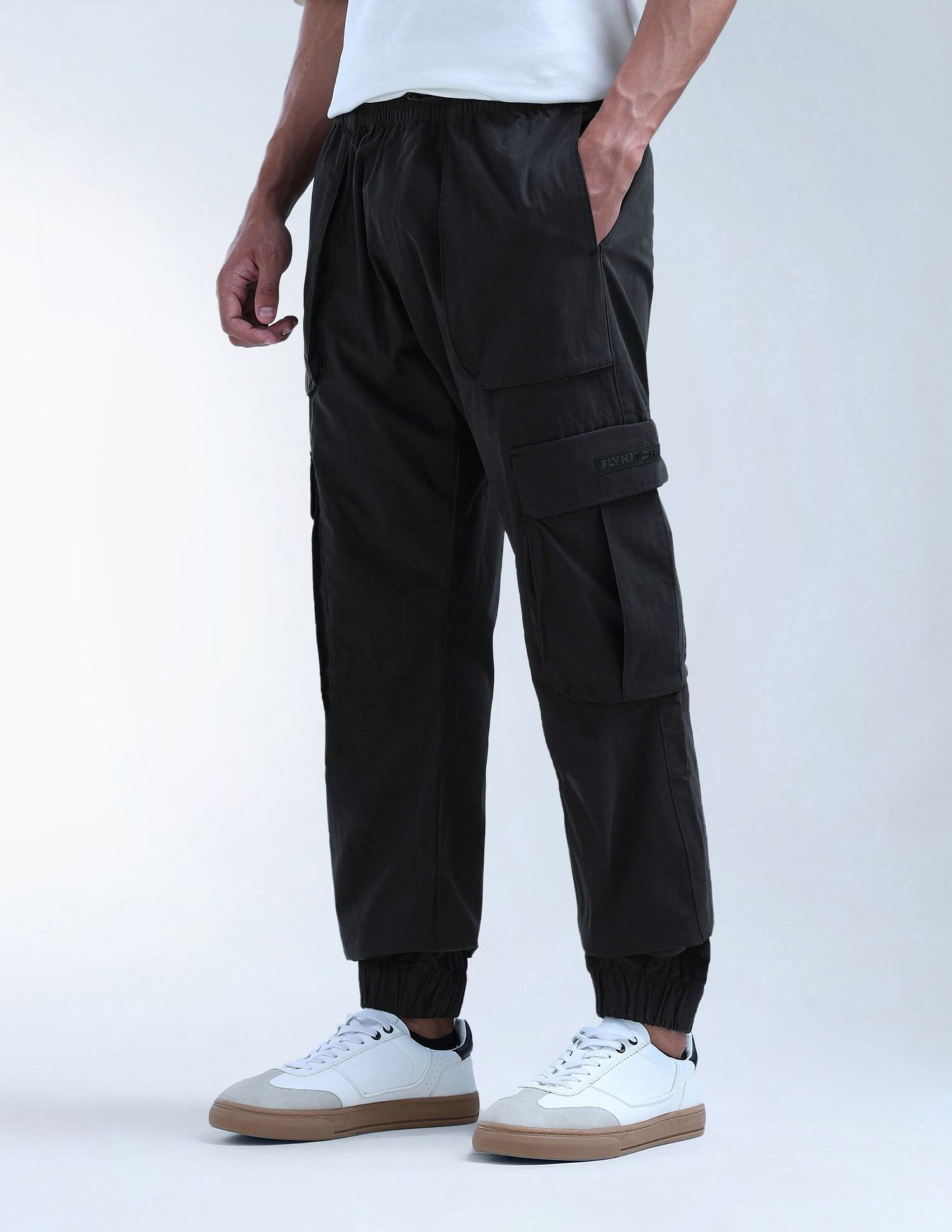 Flying Machine Mid Rise Relaxed Fit Trousers