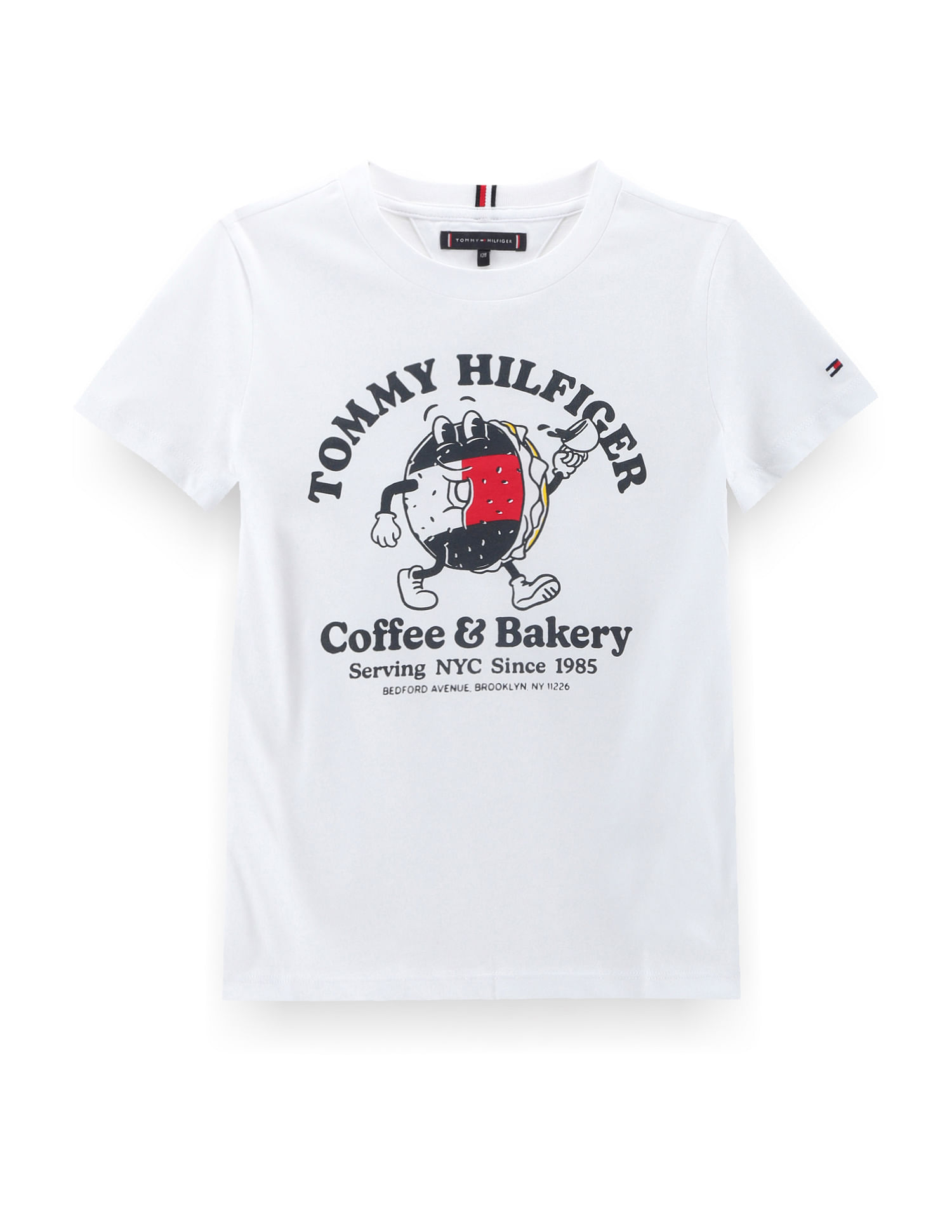 Tommy Hilfiger Kids Boys Bagel Print T-Shirt