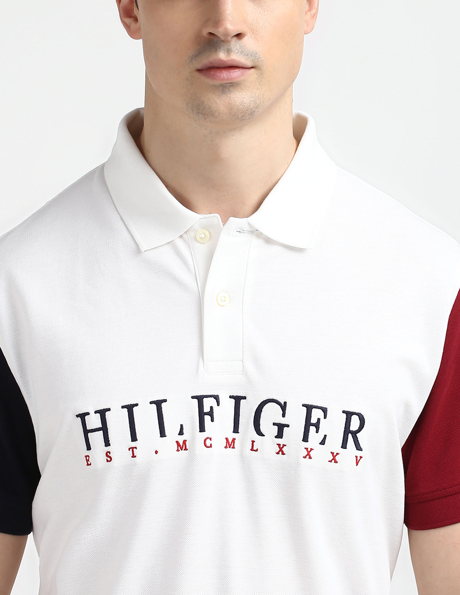 メンズウェア DECEMBERMAY Men's Color combination polo メンズウェア DECEMBERMAY Men's Color combination polo